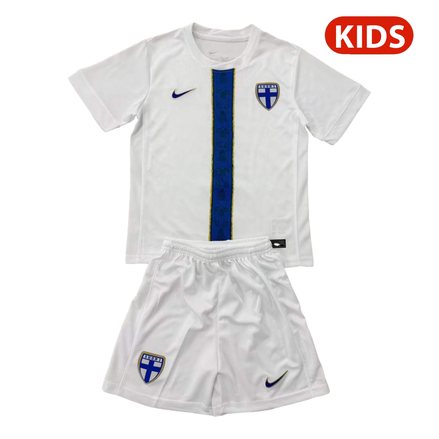 AlphaJersey-Finland 2026 Home Kids Kit