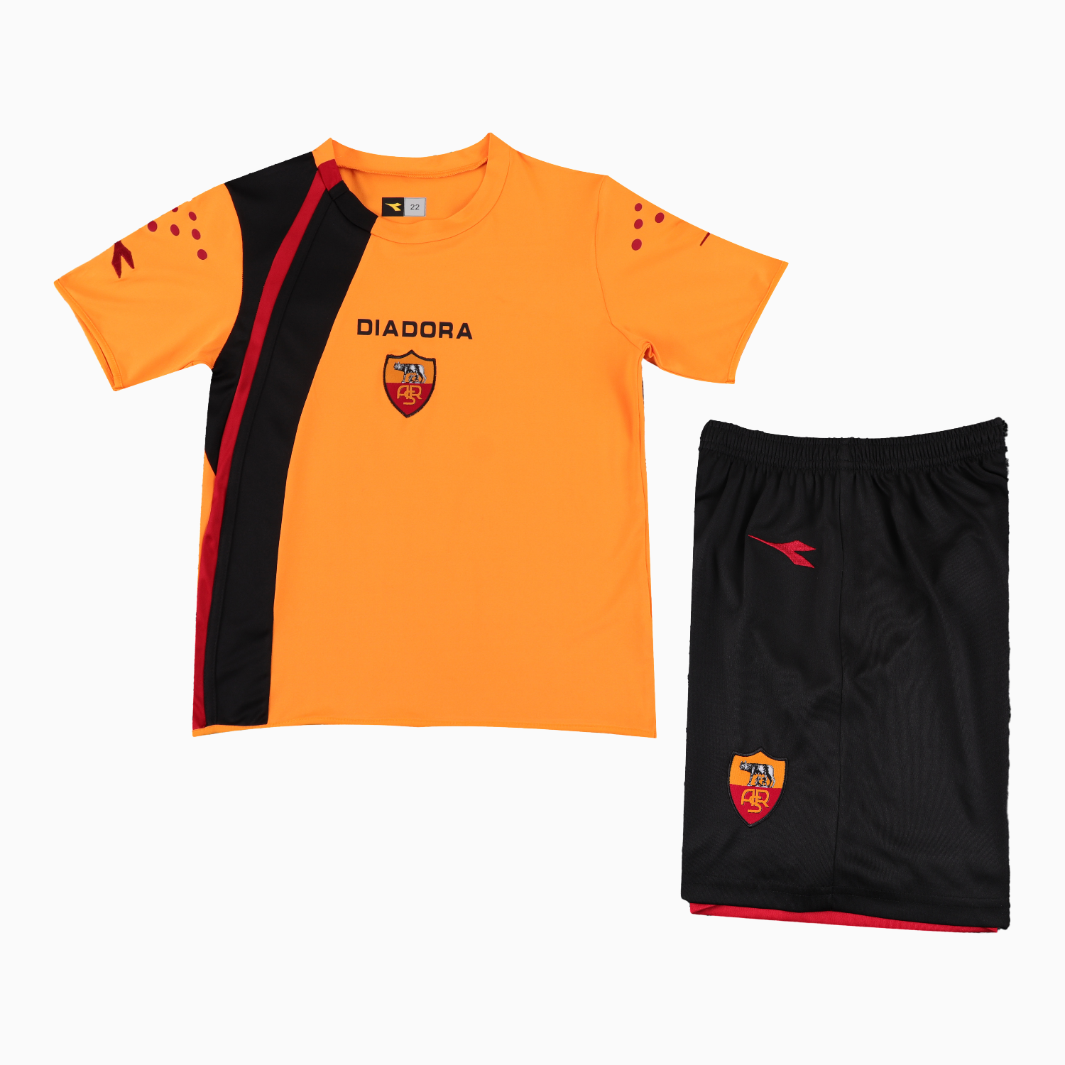 AlphaJersey-Retro Roma 2005-06 Home Kids Kit