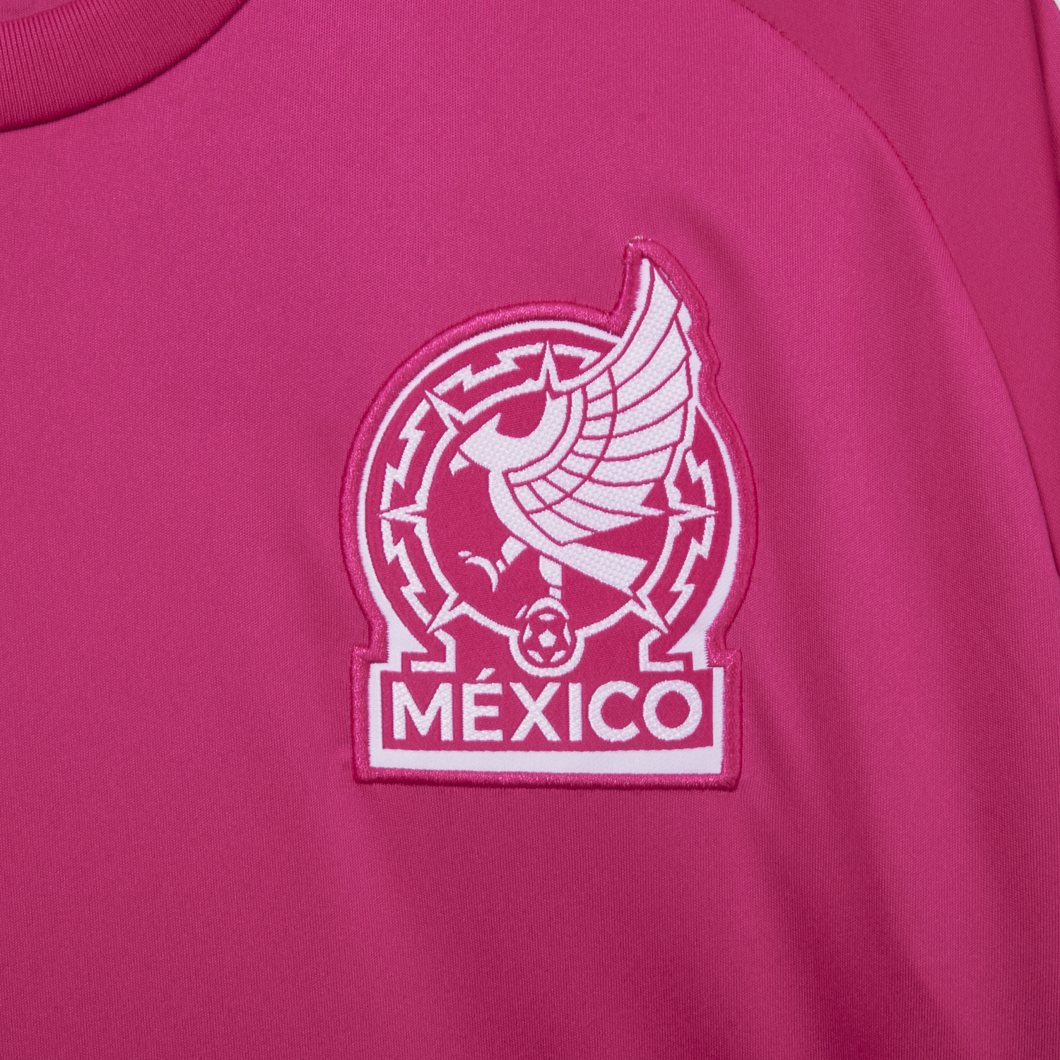 AlphaJersey-Mexico 2026 Pink Goalkeeper Long Sleeves Jersey - Fans Version