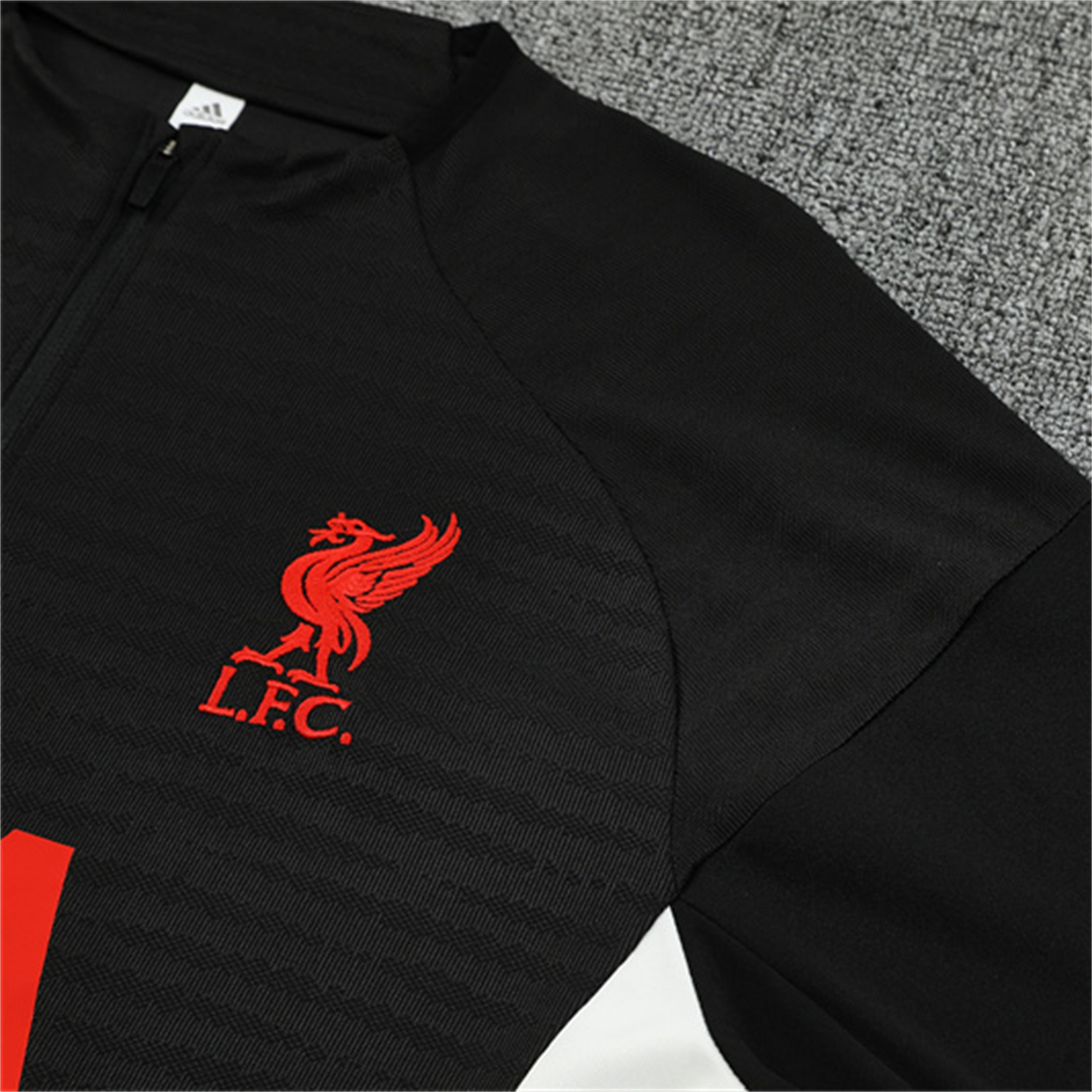 AlphaJersey-Liver.pool 25-26 Long Sleeve Training Set - Player Version - Black Top & Black Pants