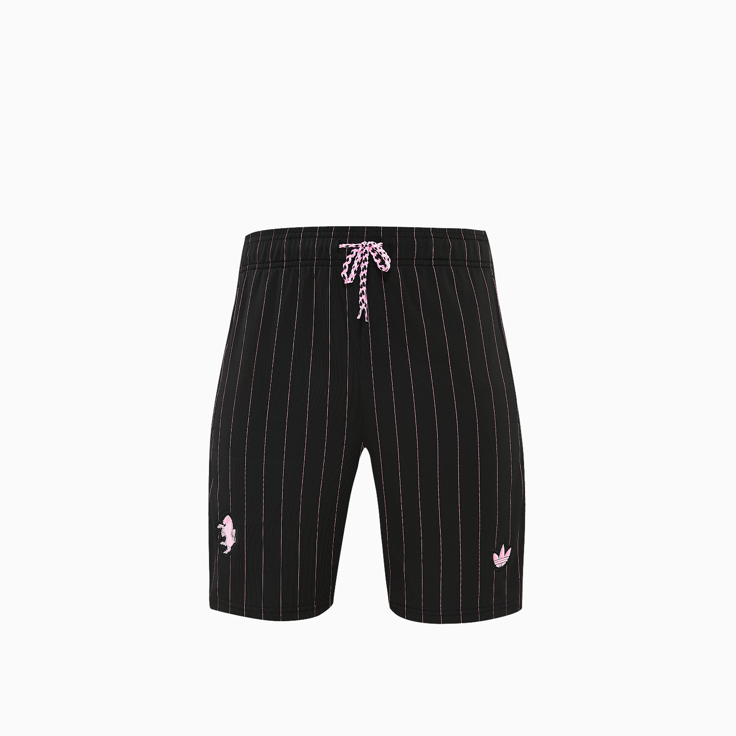 AlphaJersey-Juventus 26-27 Short-Sleeve Training Set - Pink Lines Black Top & Shorts