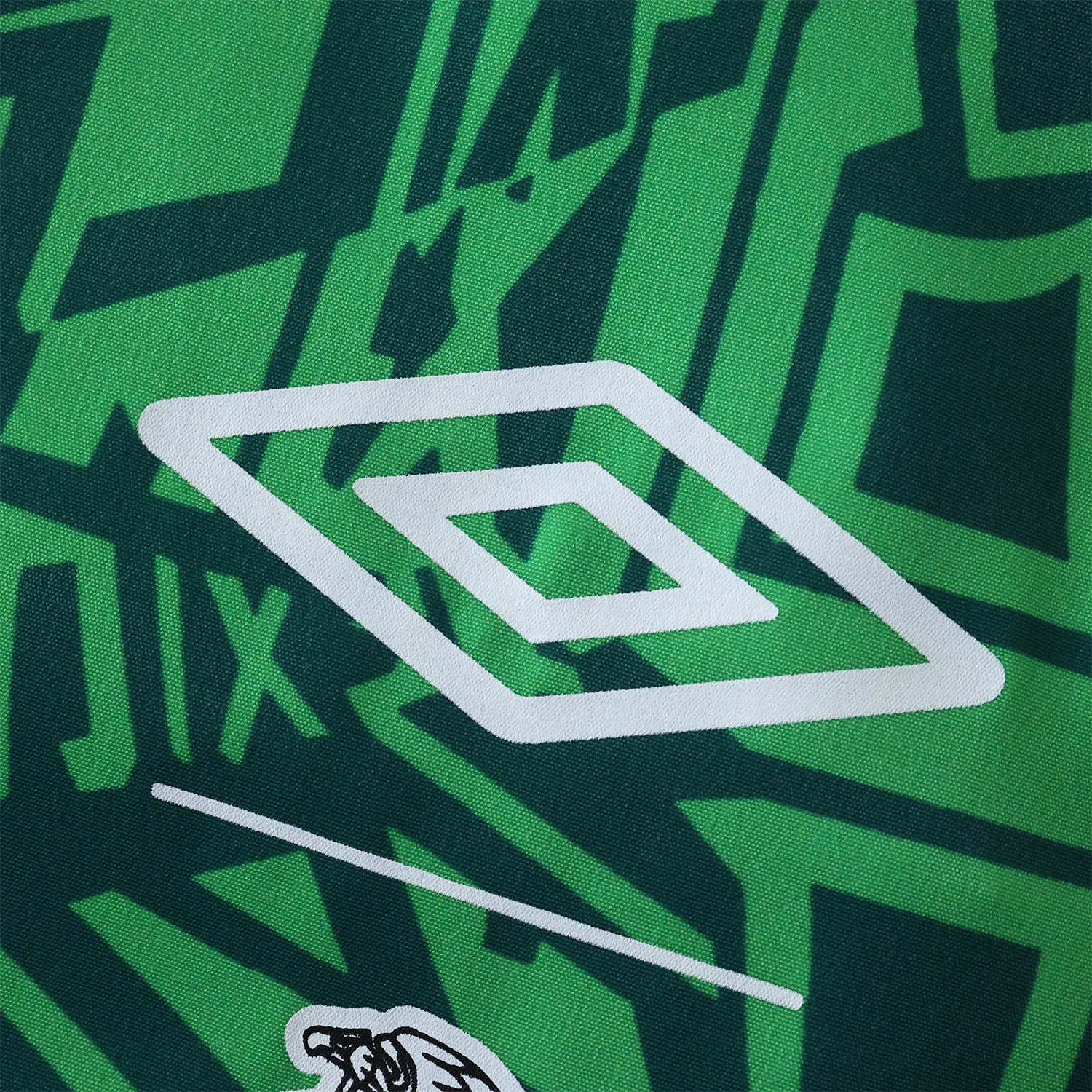 AlphaJersey-Retro Mexico 1994 Retro Style Double Sided Reversible Windbreaker - Green & Grey