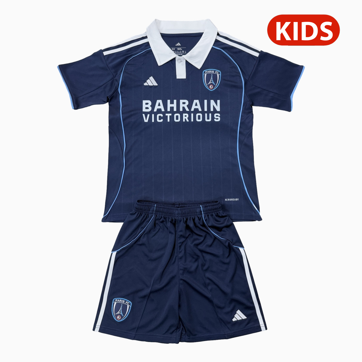 AlphaJersey-Paris FC 25-26 Home Kids Kit