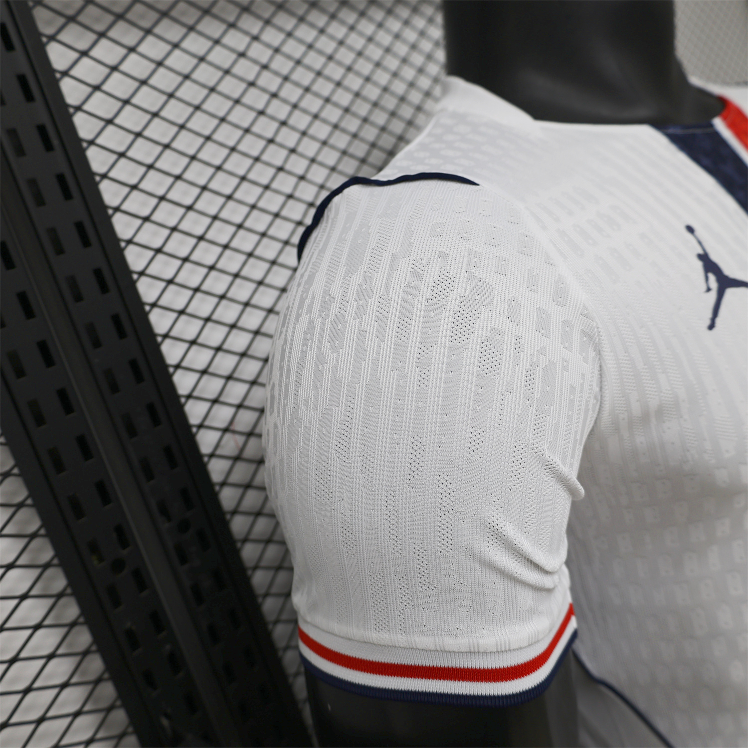 AlphaJersey-Paris Saint-Germain PSG 25-26 Red Blue Stripes White Special Jersey - Player Version