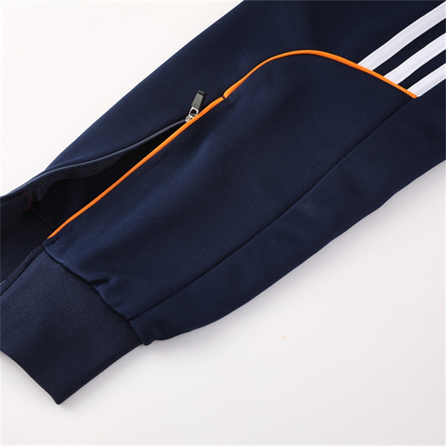 AlphaJersey-Real Madrid 25-26 Jacket Training Tracksuit - Royal Blue Jackets & Pants with Orange Lines