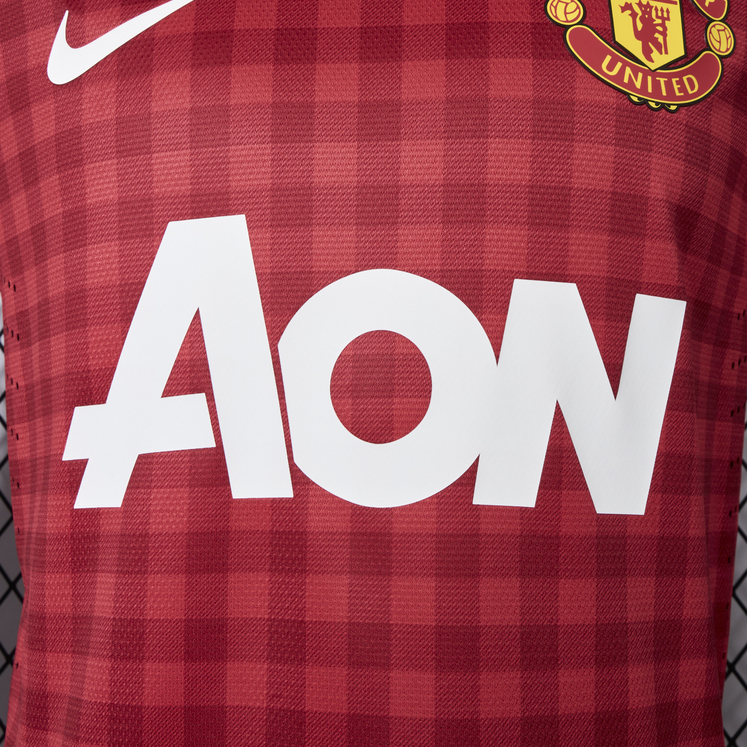 AlphaJersey-Retro Manchester United 2012-13 Home Jersey - Player Version
