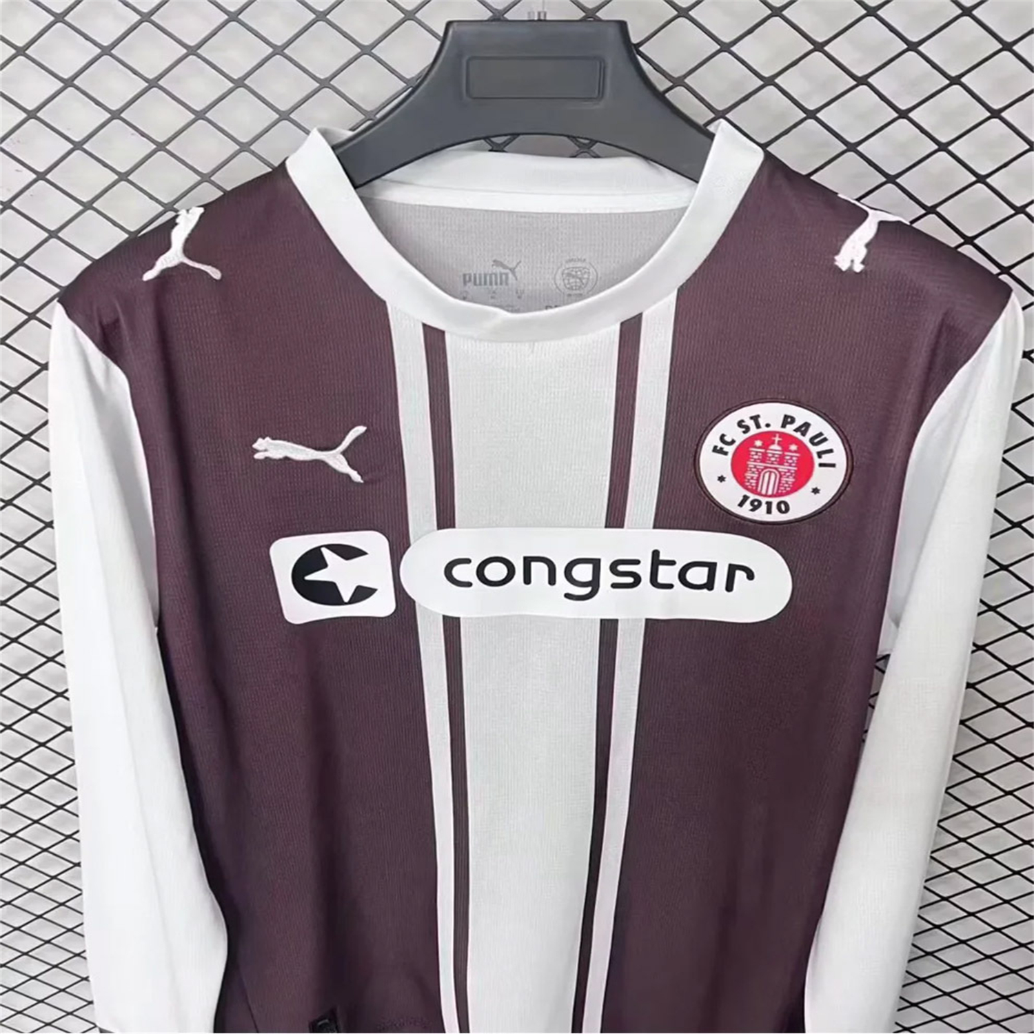 AlphaJersey-St. Pauli 25-26 Classic 1970s Design Special Long Sleeves Jersey - Fans Version