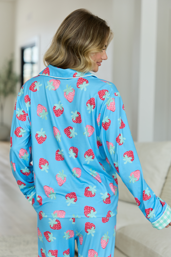 Cozy Crush Long Sleeve Pajama Top - Berry Bliss DOORBUSTER | Elegant Women's Fashion by coolavocek