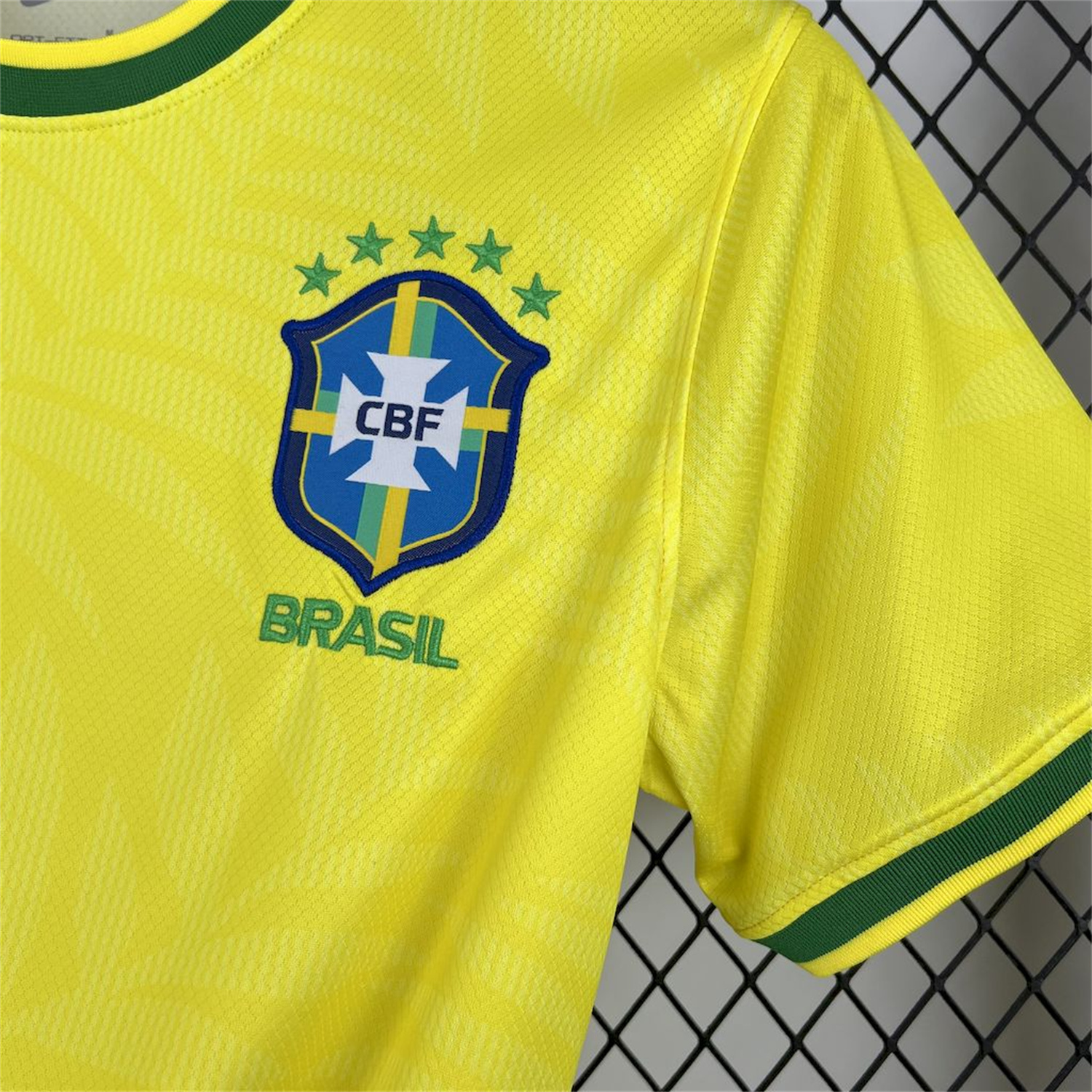 AlphaJersey-Brazil 25-26 Green Dove Yellow Jersey - Fans Version