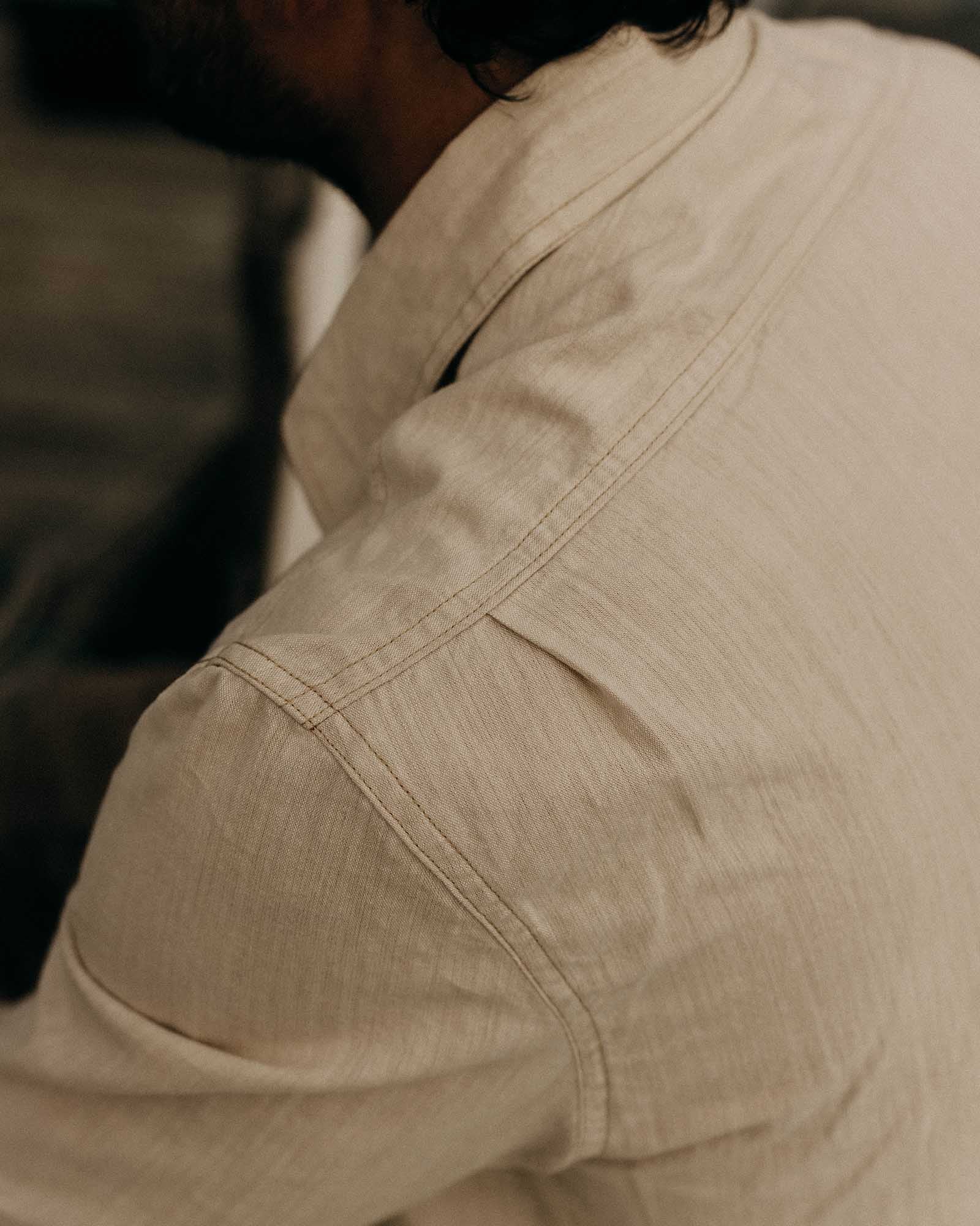 The Foundry Shirt in Natural Chambray | Modern Menswear by yycbvcnbmmnbm