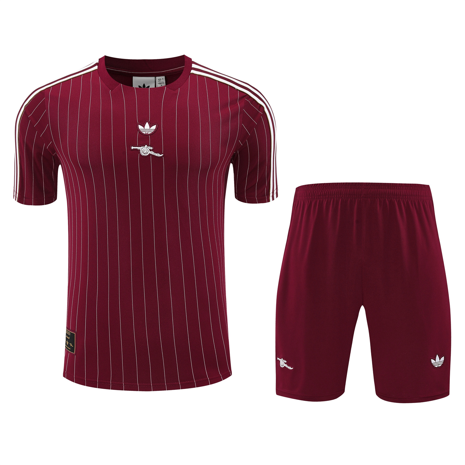 AlphaJersey-Arsenal 25-26 Short-Sleeve Training Set- Red Top & Red Shorts