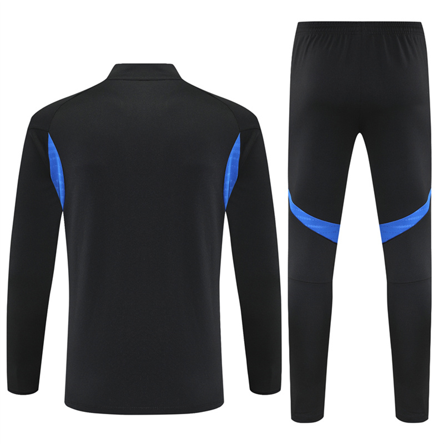 AlphaJersey-Manchester United 25-26 Kid Long Sleeves Training Set - Black Top & Black Pants