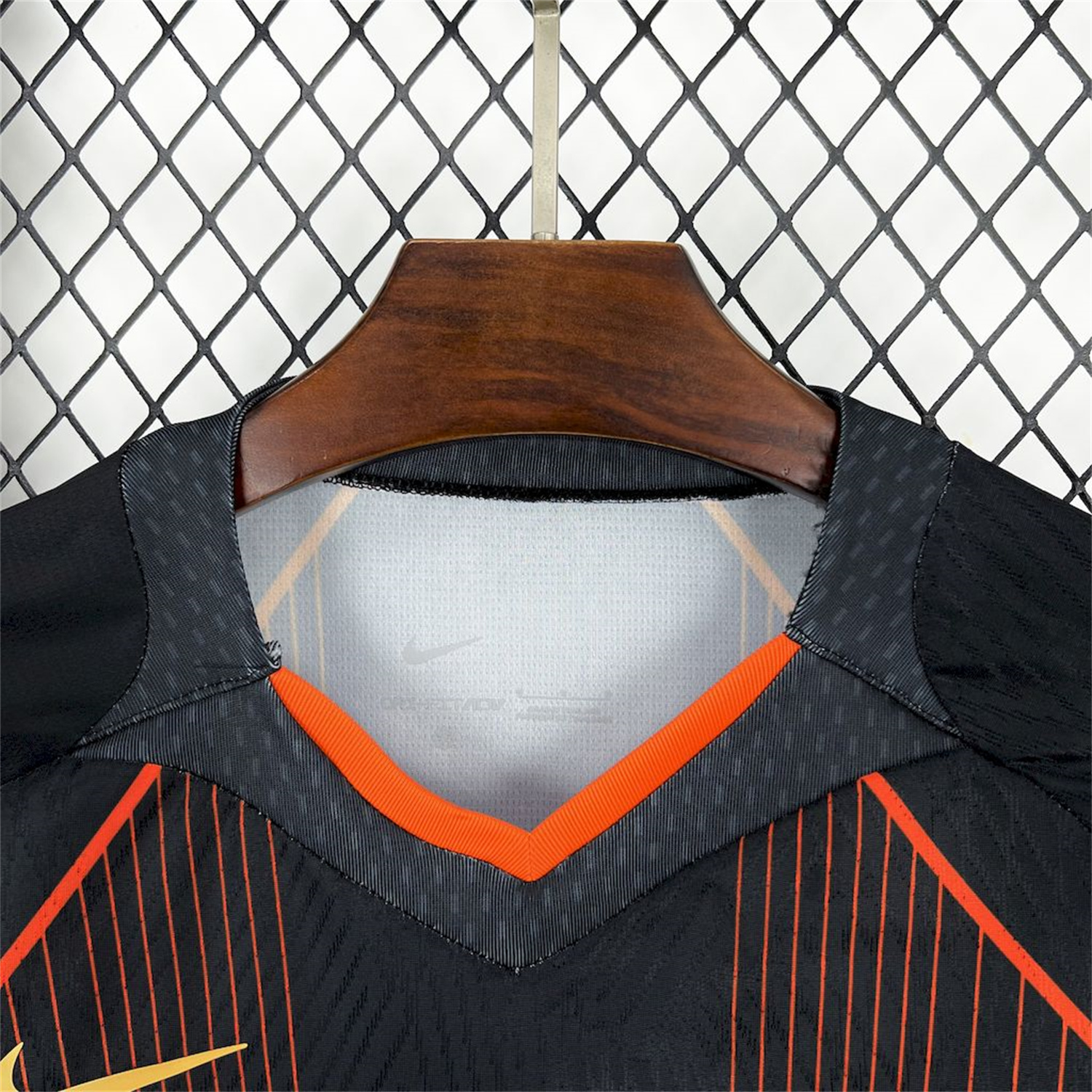 AlphaJersey-Barcelona 25-26 T90 Orange Lines Black Special Jersey - Fans Version