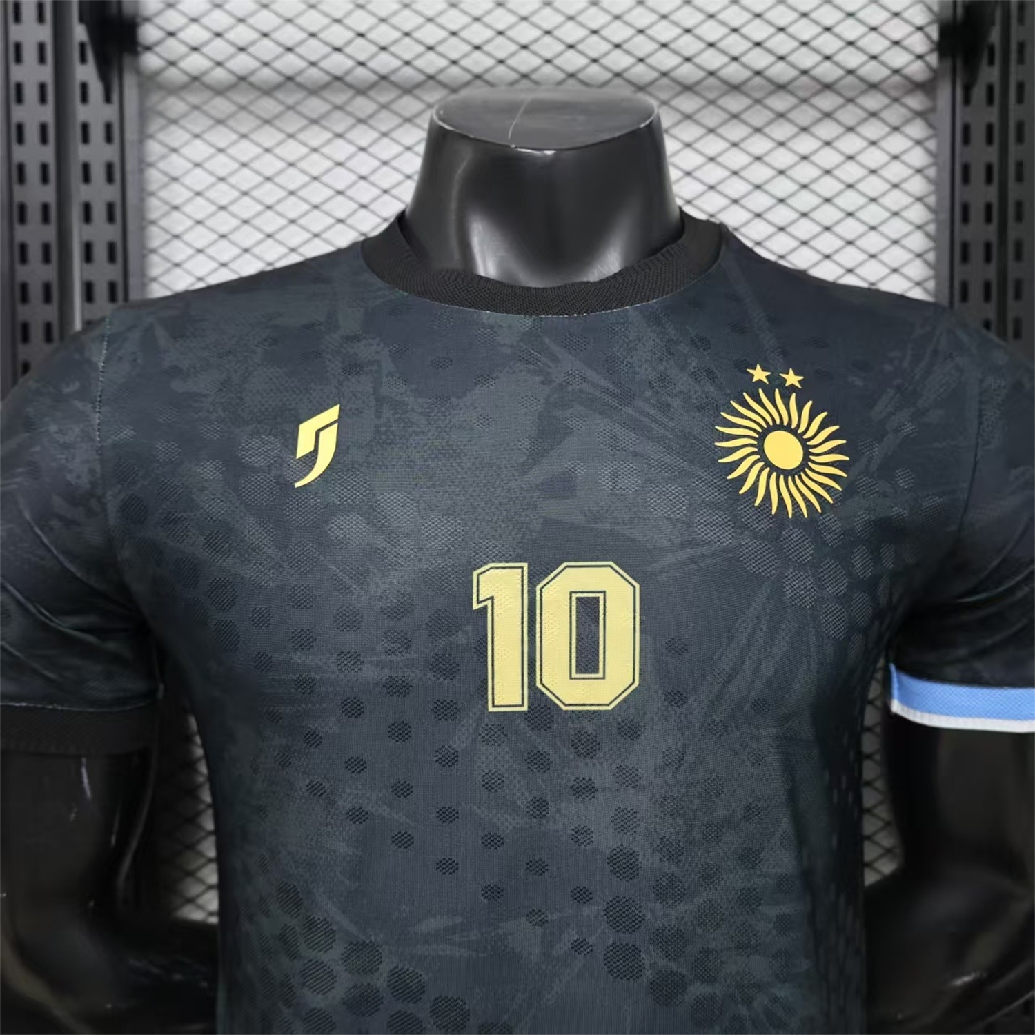 AlphaJersey-Argentina 2026 Black Maradona Special Kit - Player Version