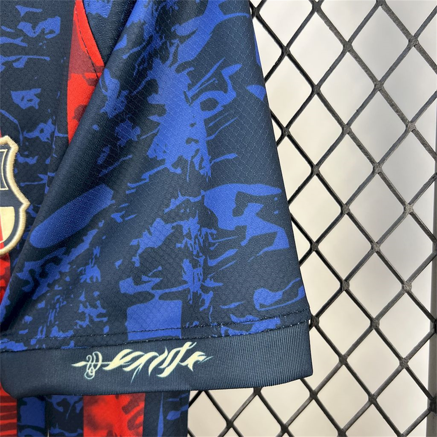 AlphaJersey-Barcelona 25-26 Red & Blue Random Graffiti Pattern Jersey - Fans Version