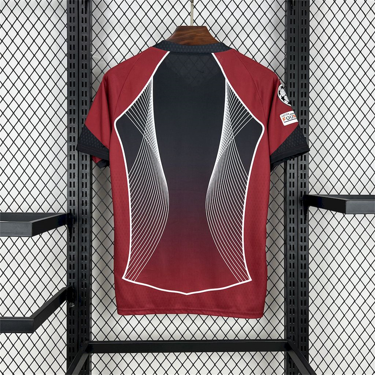 AlphaJersey-Barcelona 25-26 T90 Red Black Gradient and White Lines Special Jersey - Fans Version