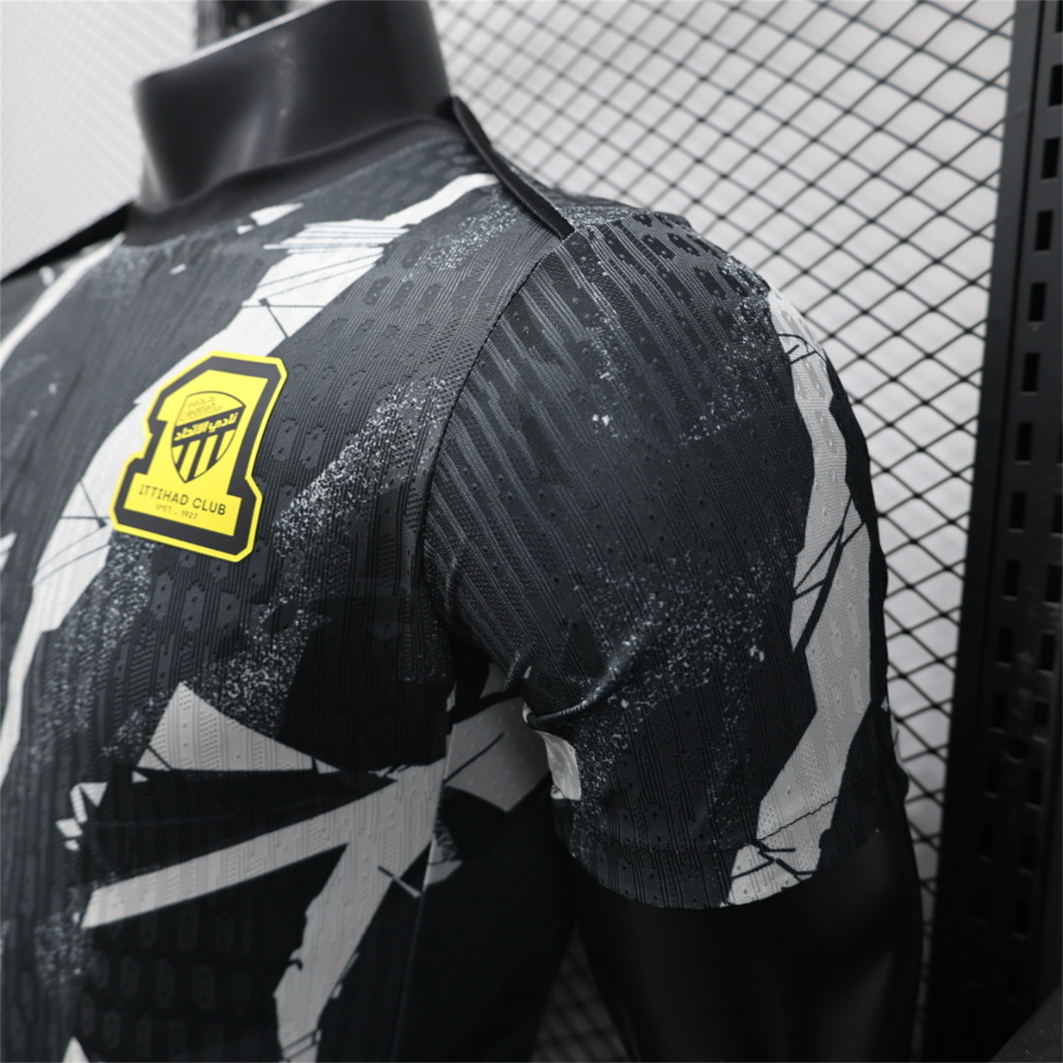 AlphaJersey-Al Ittihad Jeddah United 25-26 Black Pre-Match Jersey - Player Version