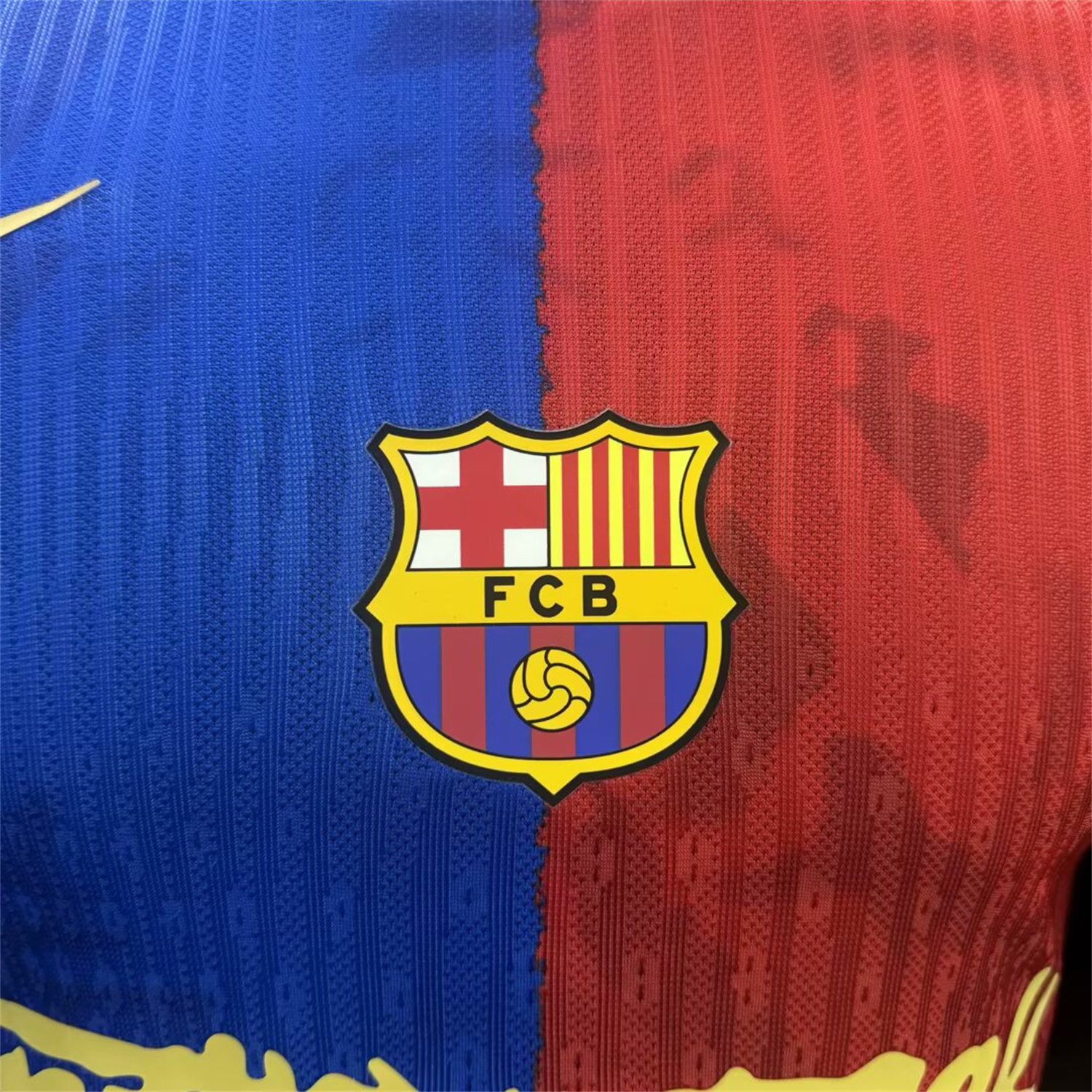 AlphaJersey-Barcelona x Travis Scott 25-26 Red & Blue Special Jersey - Player Version