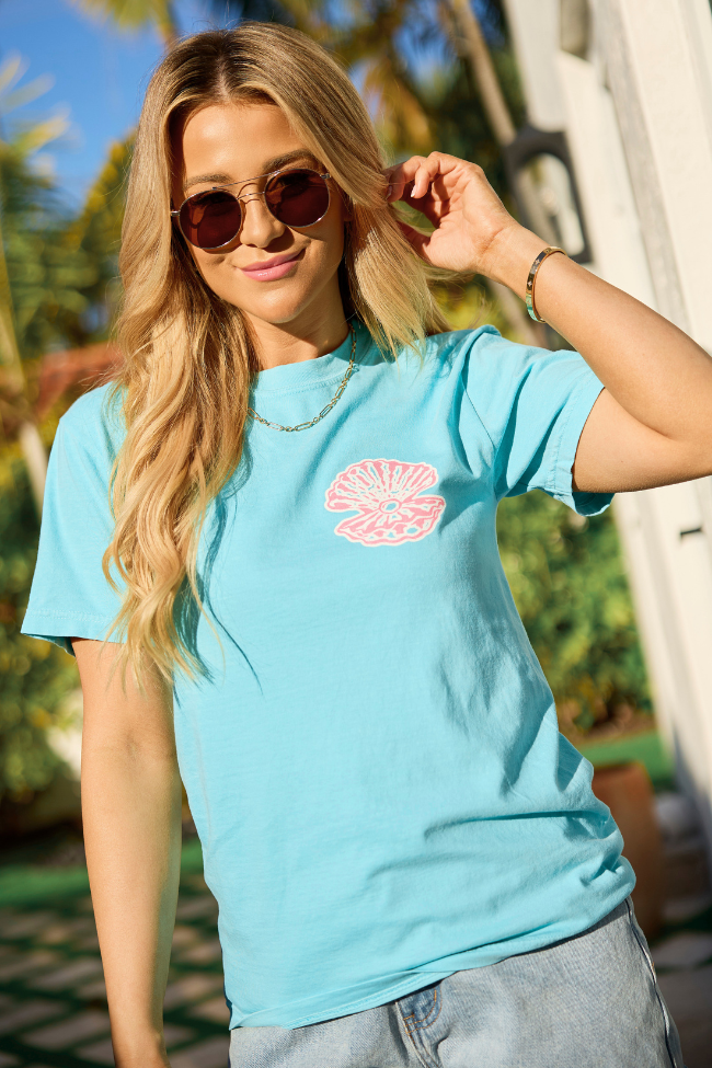 The Sea Is Calling Multi Mint Graphic Tee | Elegant Women's Fashion by coolavocek