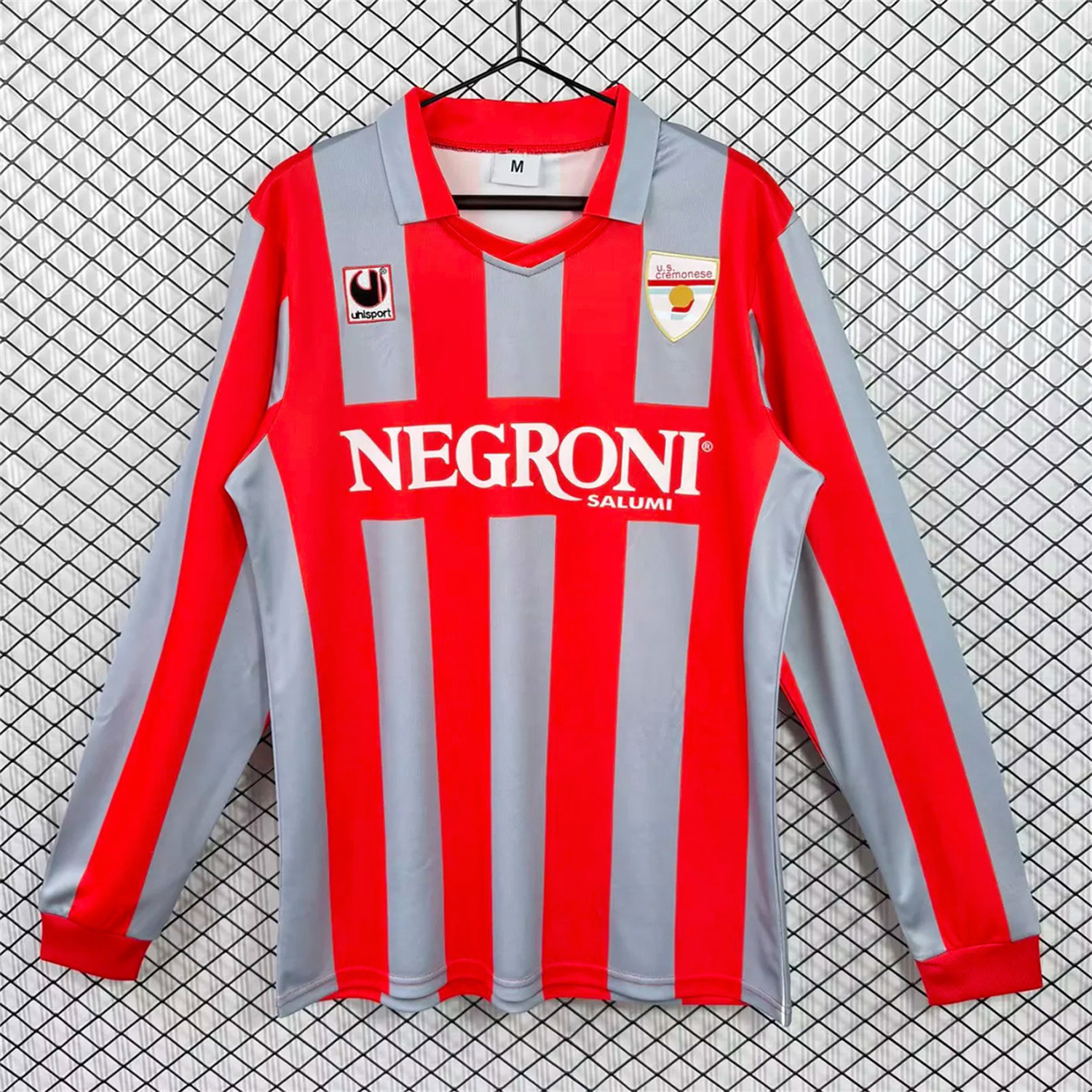 AlphaJersey-Retro Cremonese 1995-96 Home Long Sleeves Jersey