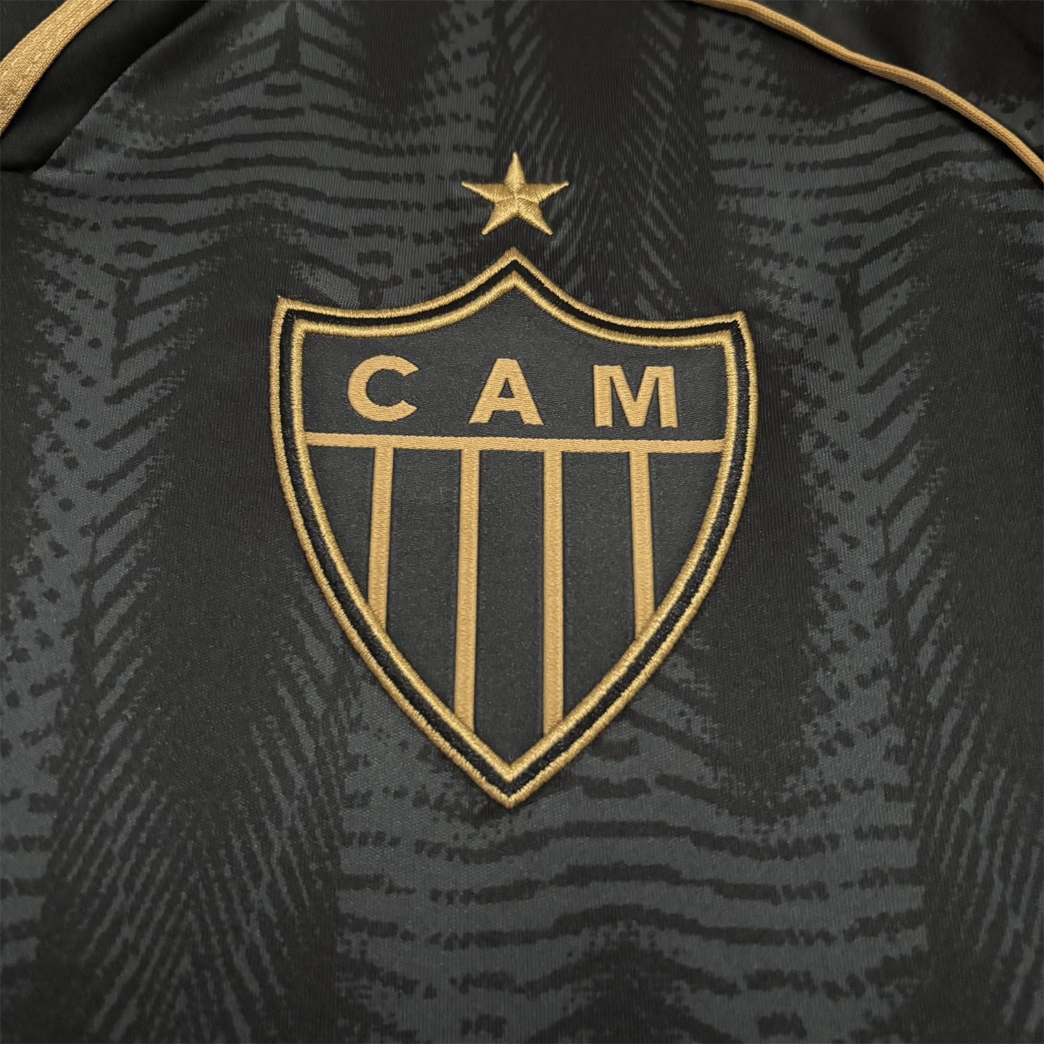 AlphaJersey-Atletico Mineiro 25-26 Third Black And Gold Jersey - Fans Version