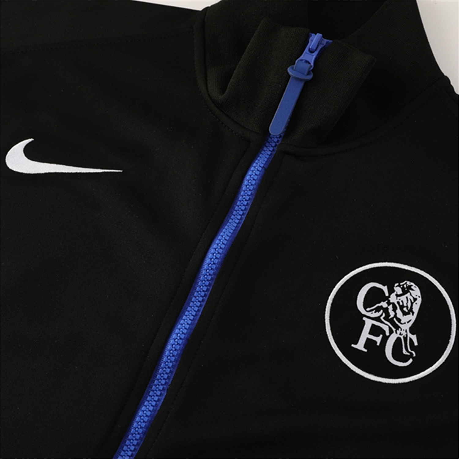 AlphaJersey-C.H.E.L.S.E.A 25-26 Jacket Training Tracksuit with Throwback Badge - Black Jackets & Pants