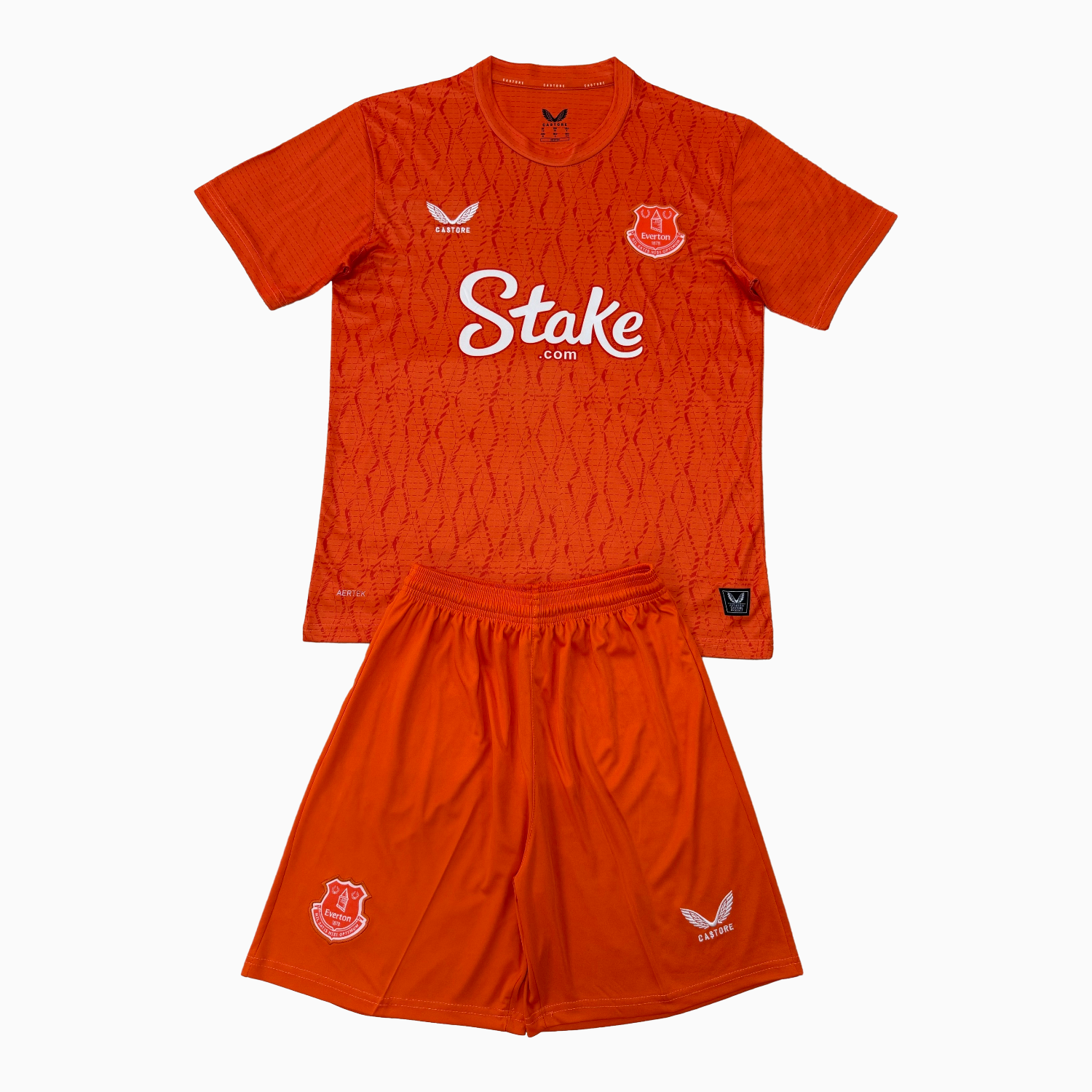 AlphaJersey-Everton 25-26 Orange Goalkeeper Men's Adult Jersey Set - Fans Version