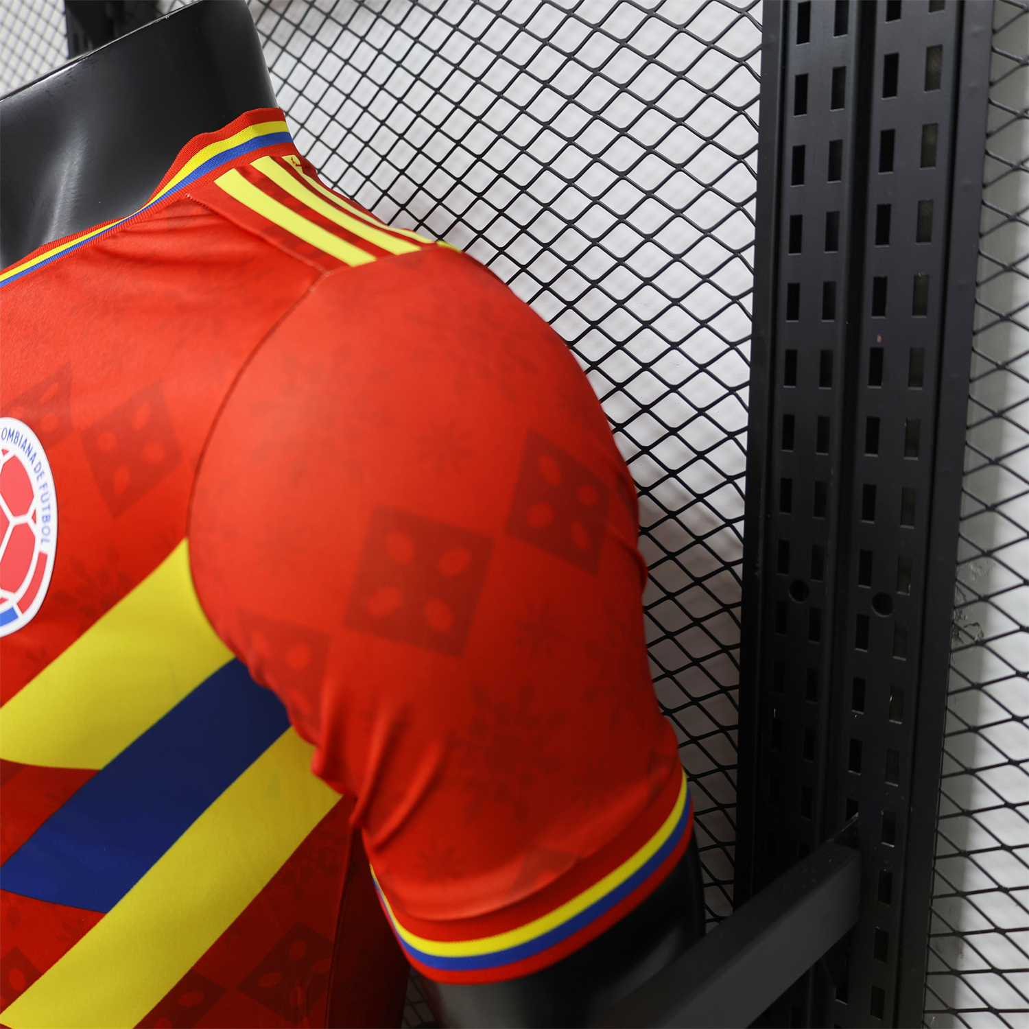 AlphaJersey-Colombia 2026 Red With Yellow Blue Special Jersey - Player Version