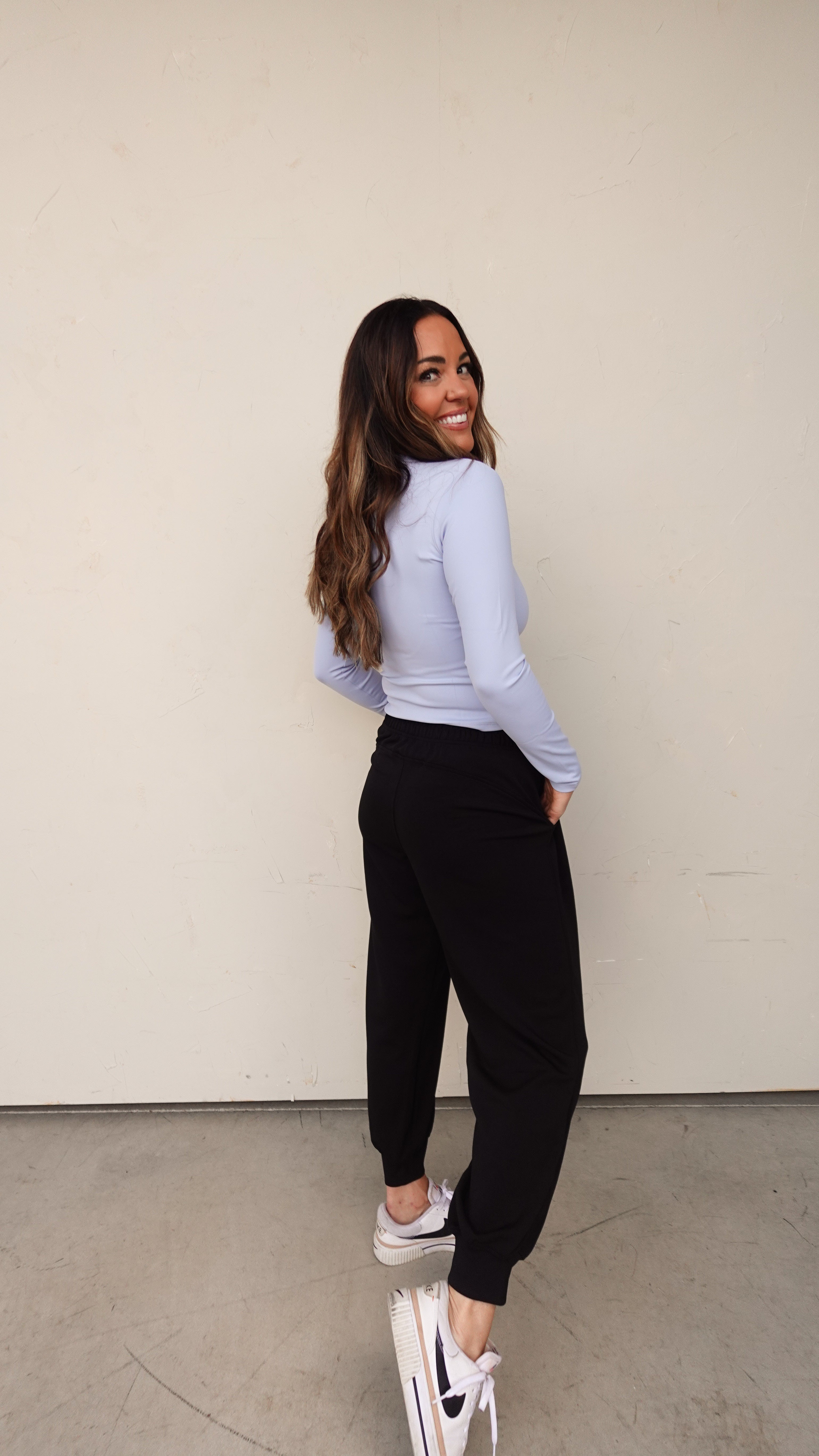 Black Scuba Jogger Pant | Elegant Women's Fashion by coolavocek