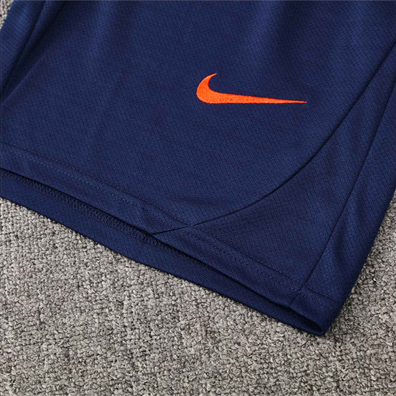 AlphaJersey-Barcelona 25-26 Short-Sleeve Training Set - Royal Blue Top Orange Sponsor & Royal Blue Shorts