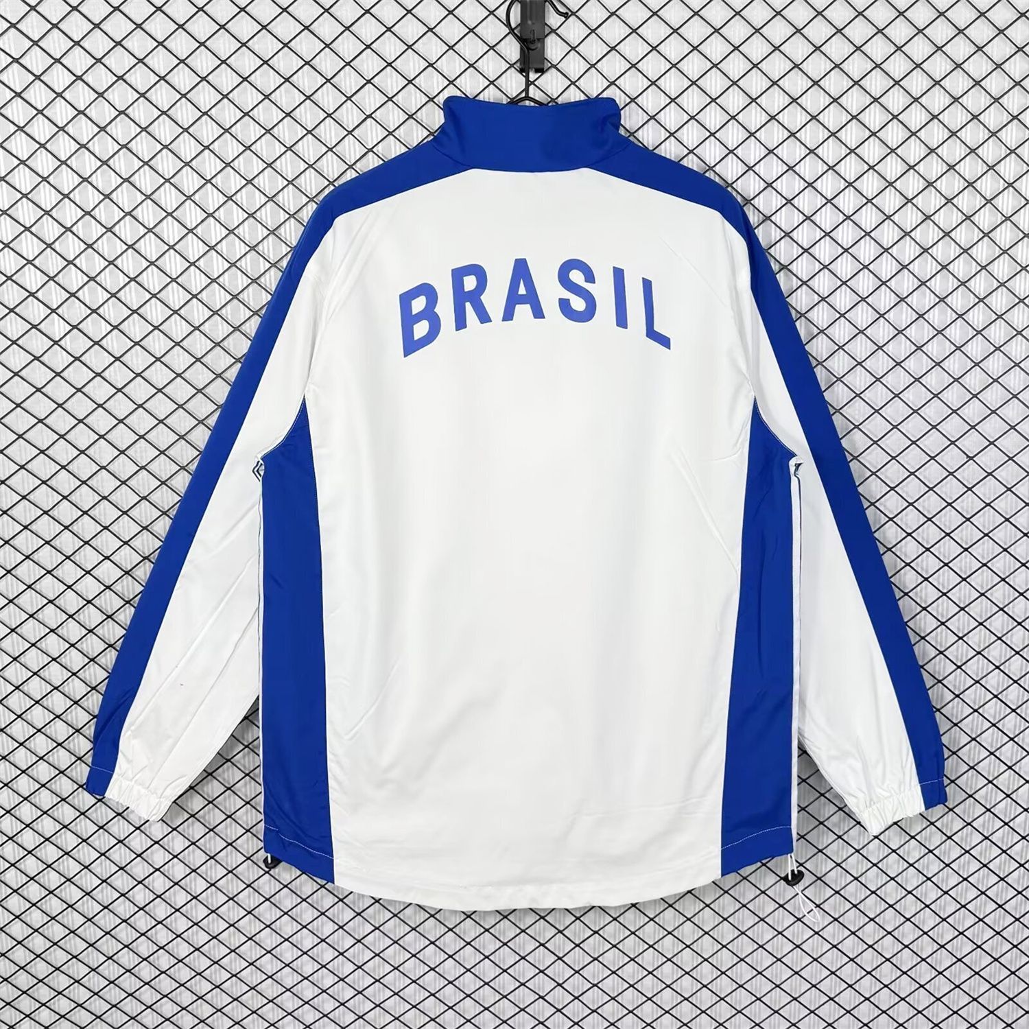 AlphaJersey-Retro Brazil 1998 White Windbreaker