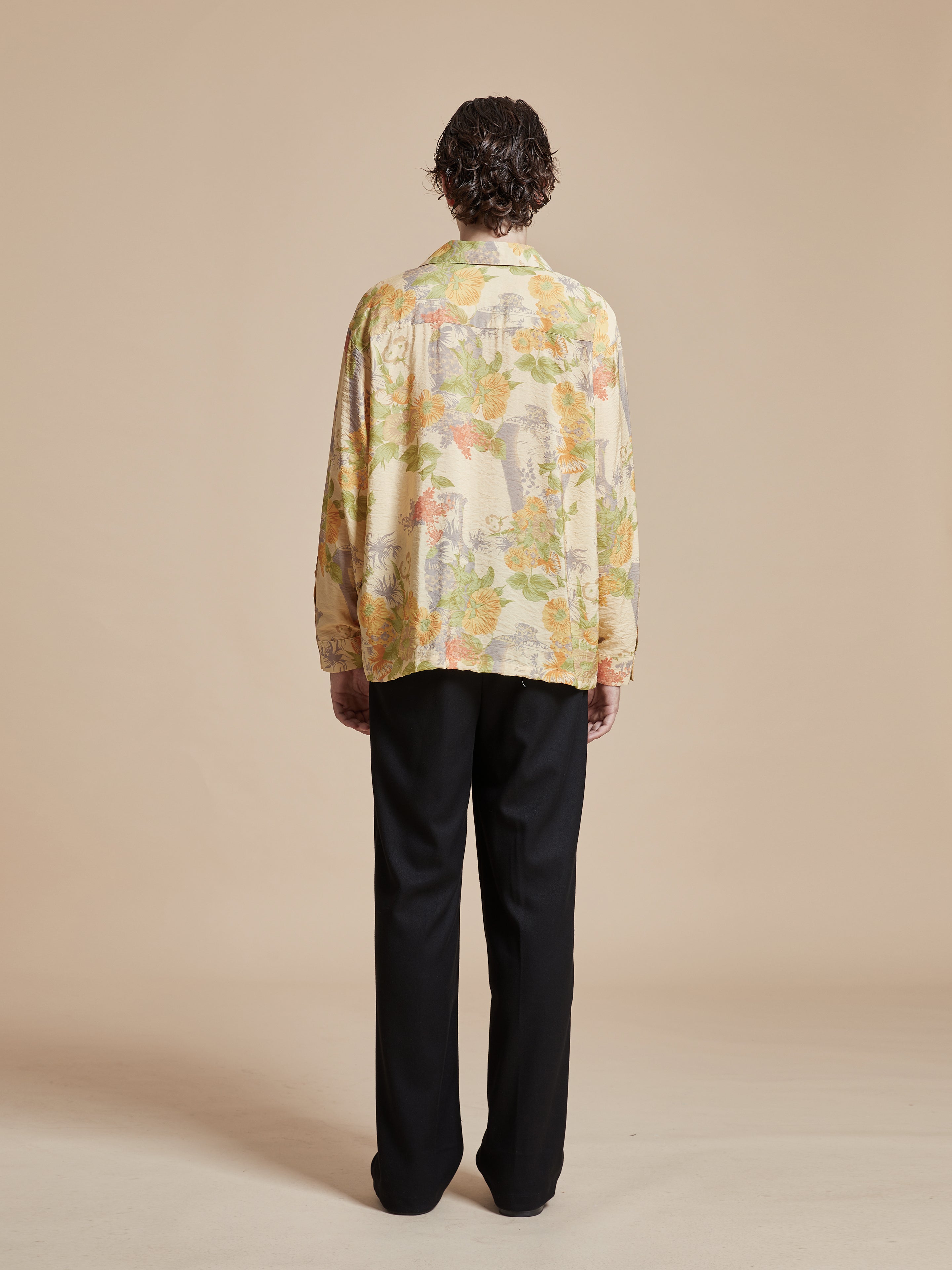 Meraj Vase Pot Long Sleeve Camp Shirt | Modern Menswear by yycbvcnbmmnbm