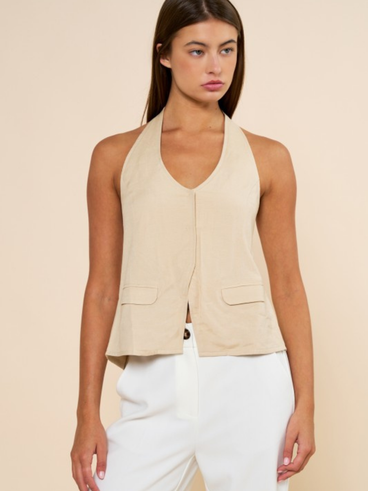 Halter Vest Top | Elegant Women's Fashion by coolavocek