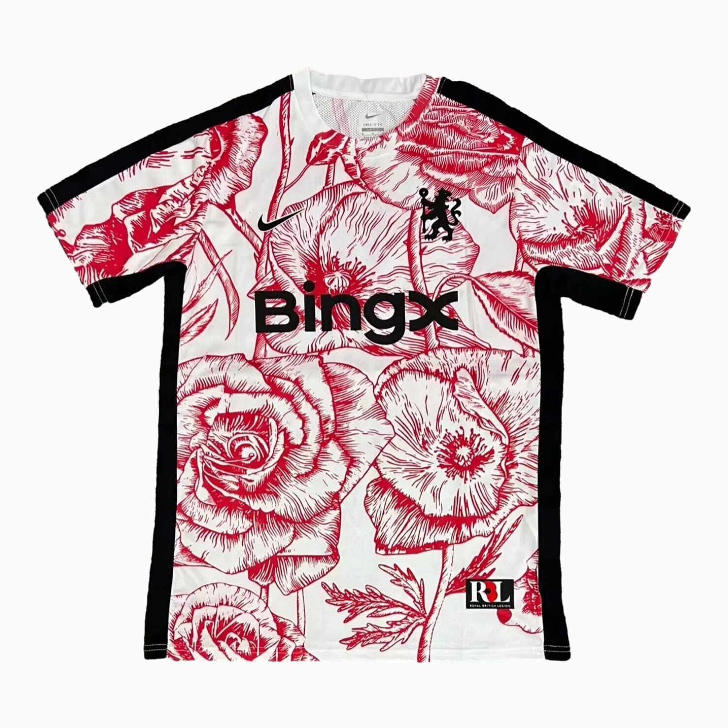 AlphaJersey-C.H.E.L.S.E.A 25-26 Red Flowers White Special Jersey - Fans Version