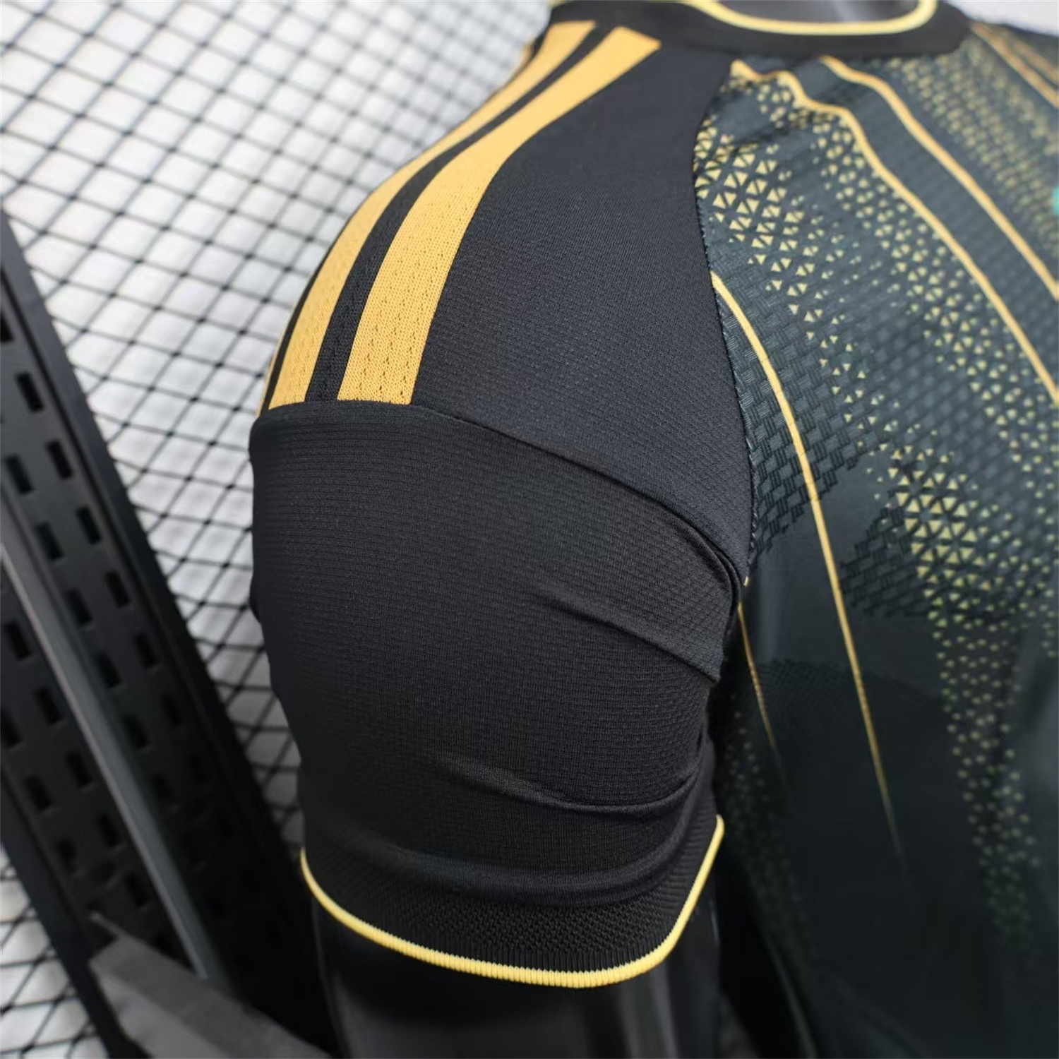 AlphaJersey-Algeria 2026 Black And Gold Special Jersey - Player Version