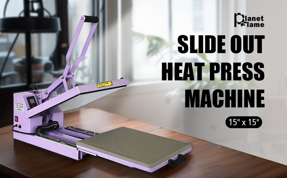 PlanetFlame Heat Press 15x15 inch