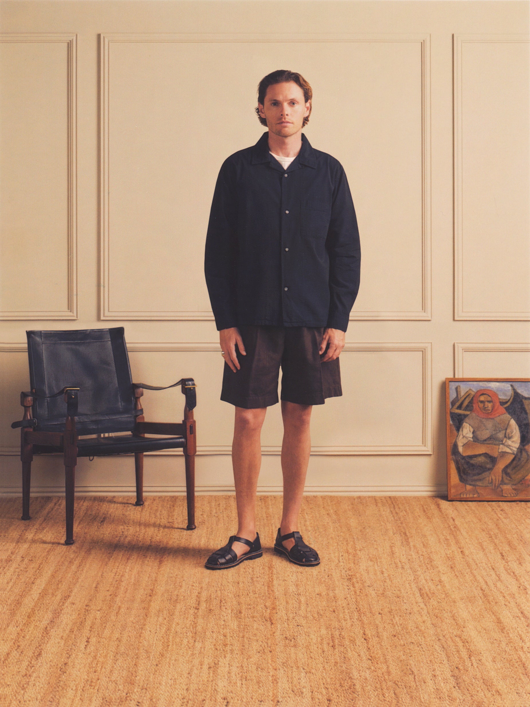 Canal Pleated Twill Cotton & Linen Short | Modern Menswear by yycbvcnbmmnbm