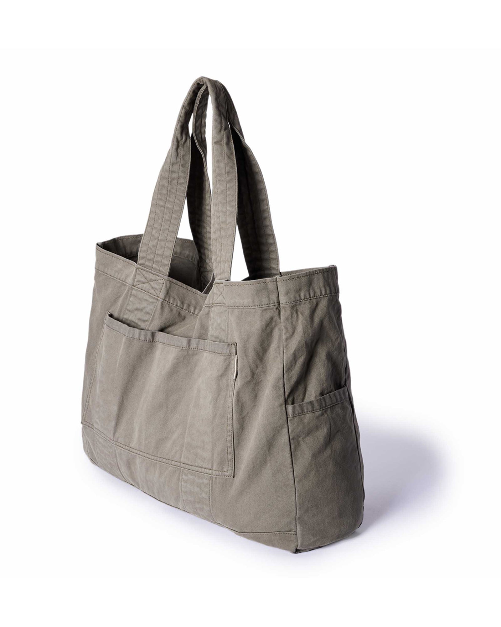 The Foundation Tote in Organic Smoked Olive | Modern Menswear by yycbvcnbmmnbm