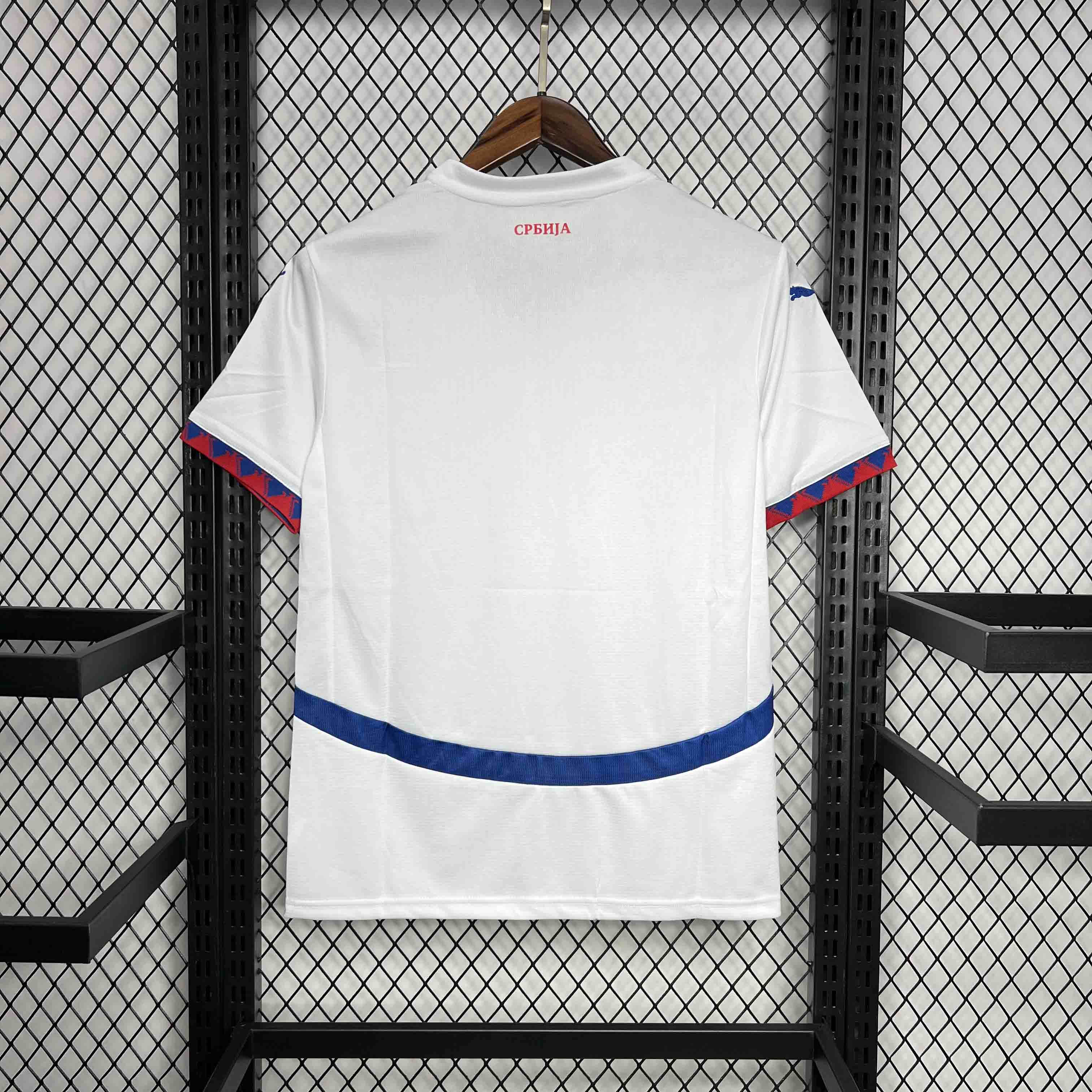 AlphaJersey-Serbia 2024 Away Jersey - Fans Version