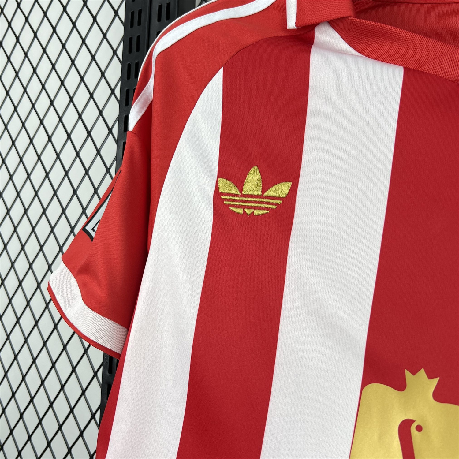 AlphaJersey-Granada CF 25-26 Retro Style Red Polo Jersey - Fans Version