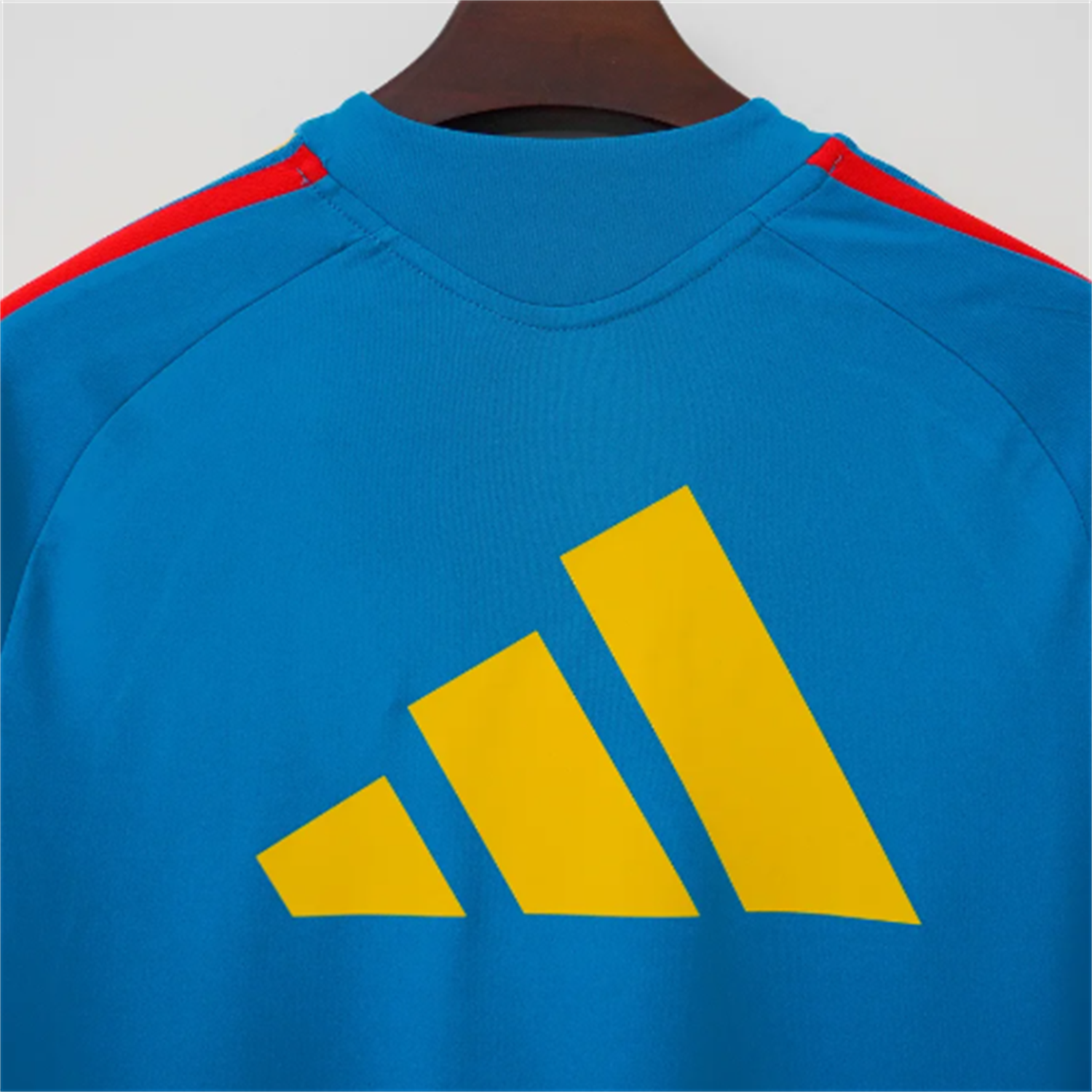 AlphaJersey-Spain 2026 Blue Long Sleeves Training Jersey - Fans Version