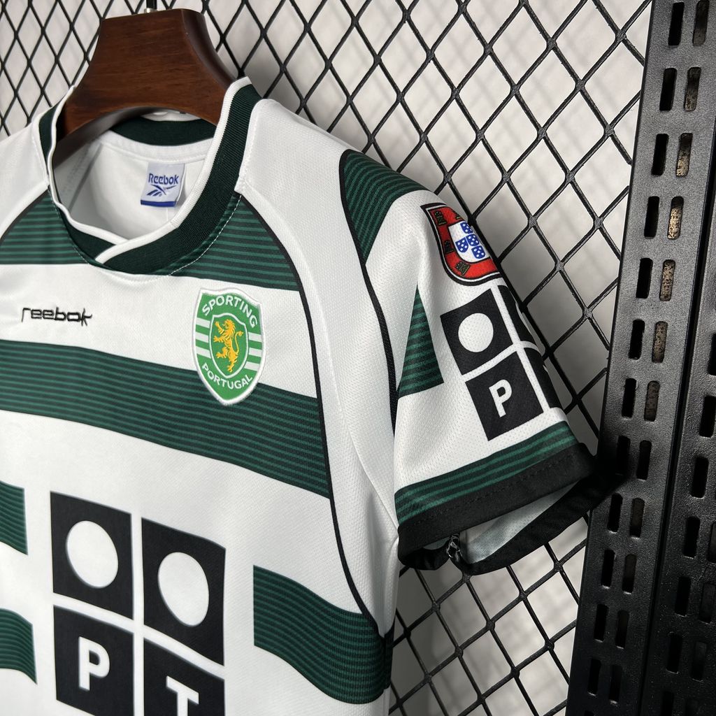 AlphaJersey-Retro Sporting CP 2001-03 Home Stadium Kids Kit