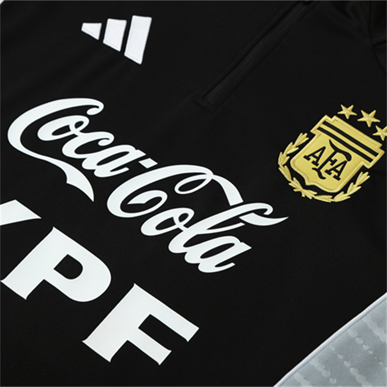 AlphaJersey-Argentina 25-26 Kid Long Sleeves Training Set - Black Top & Black Pants