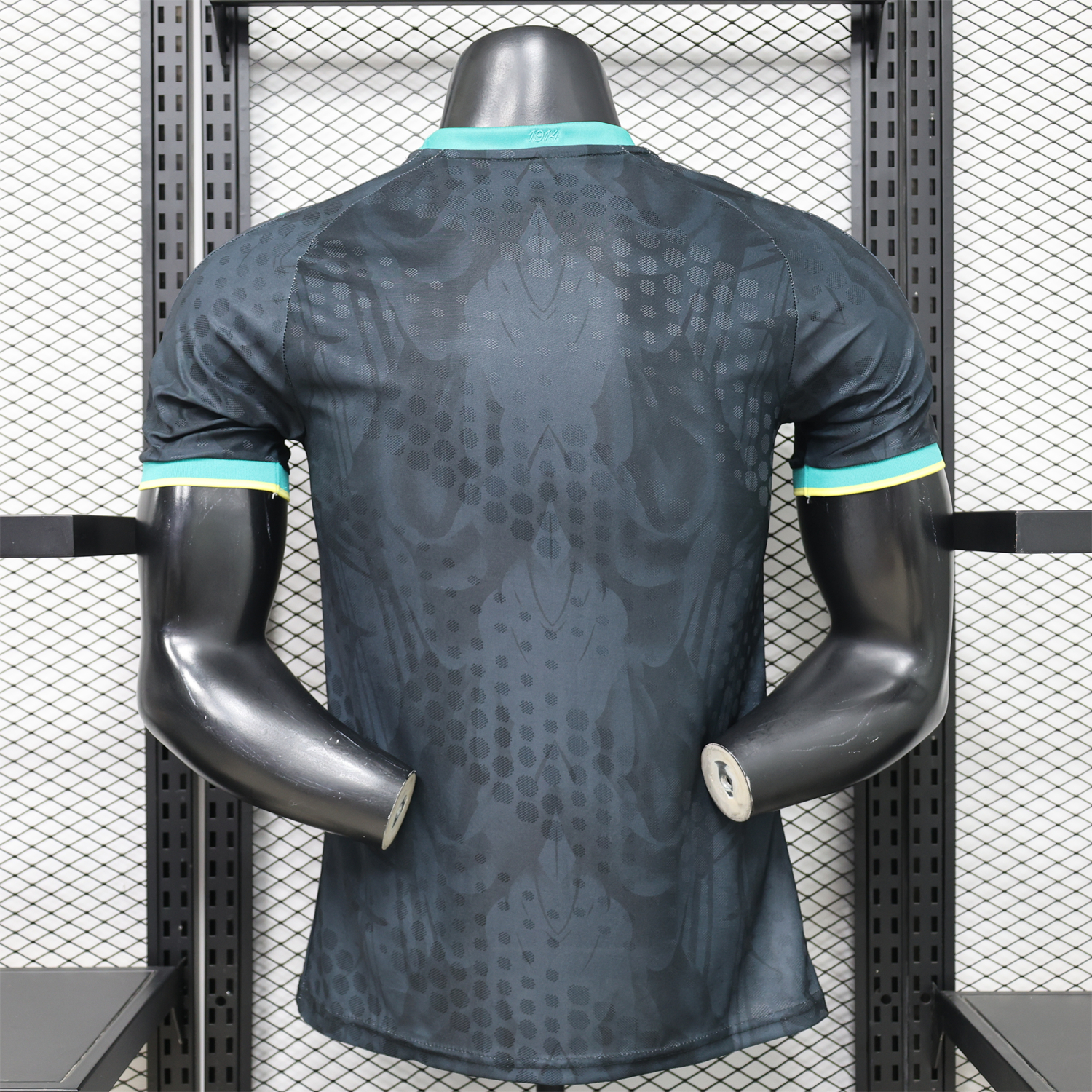 AlphaJersey-Brazil 2026 Black With Mint Green Special Jersey - Player Version