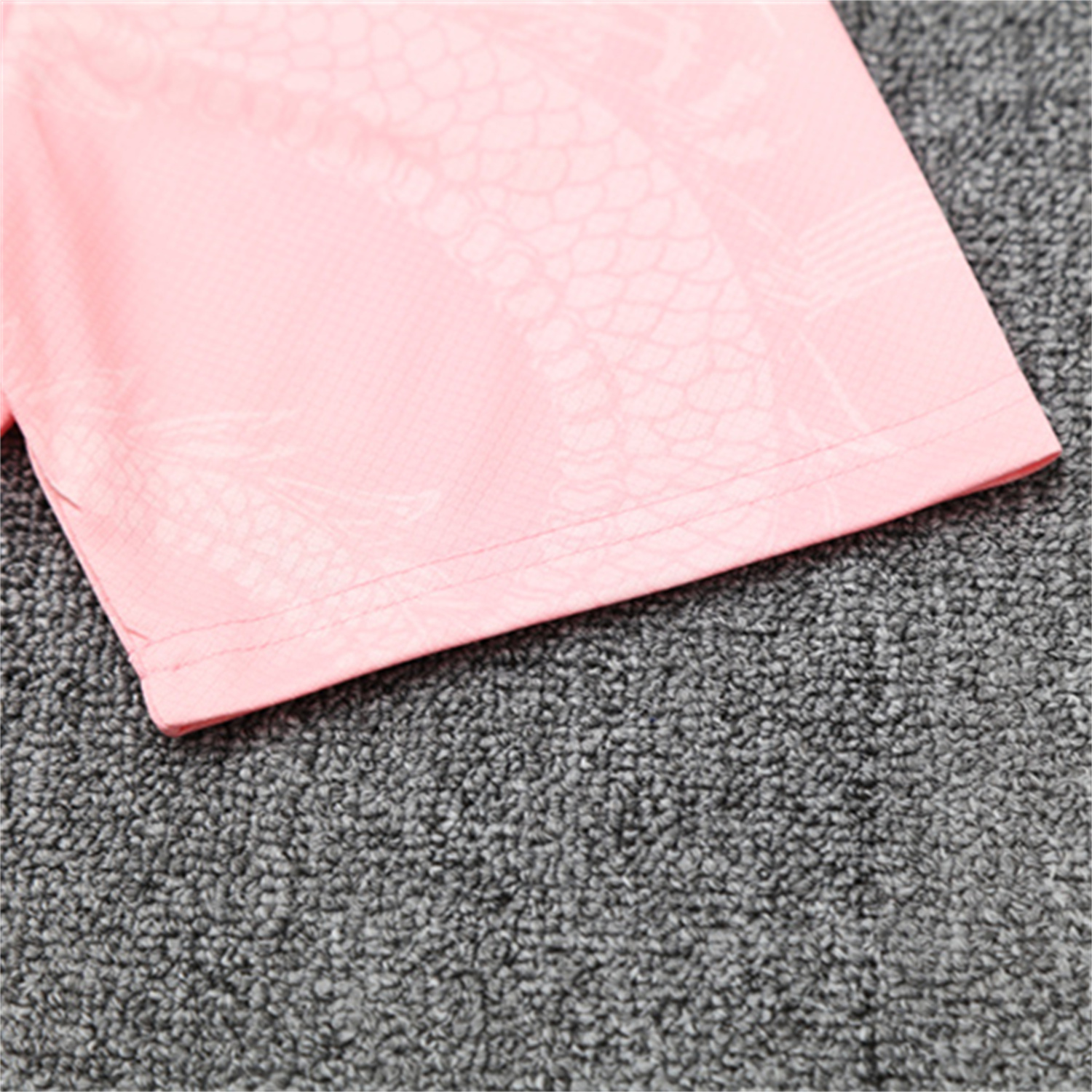AlphaJersey-Real Madrid 25-26 Kid Short-Sleeve Training Set - Pink Black Top & Black Shorts