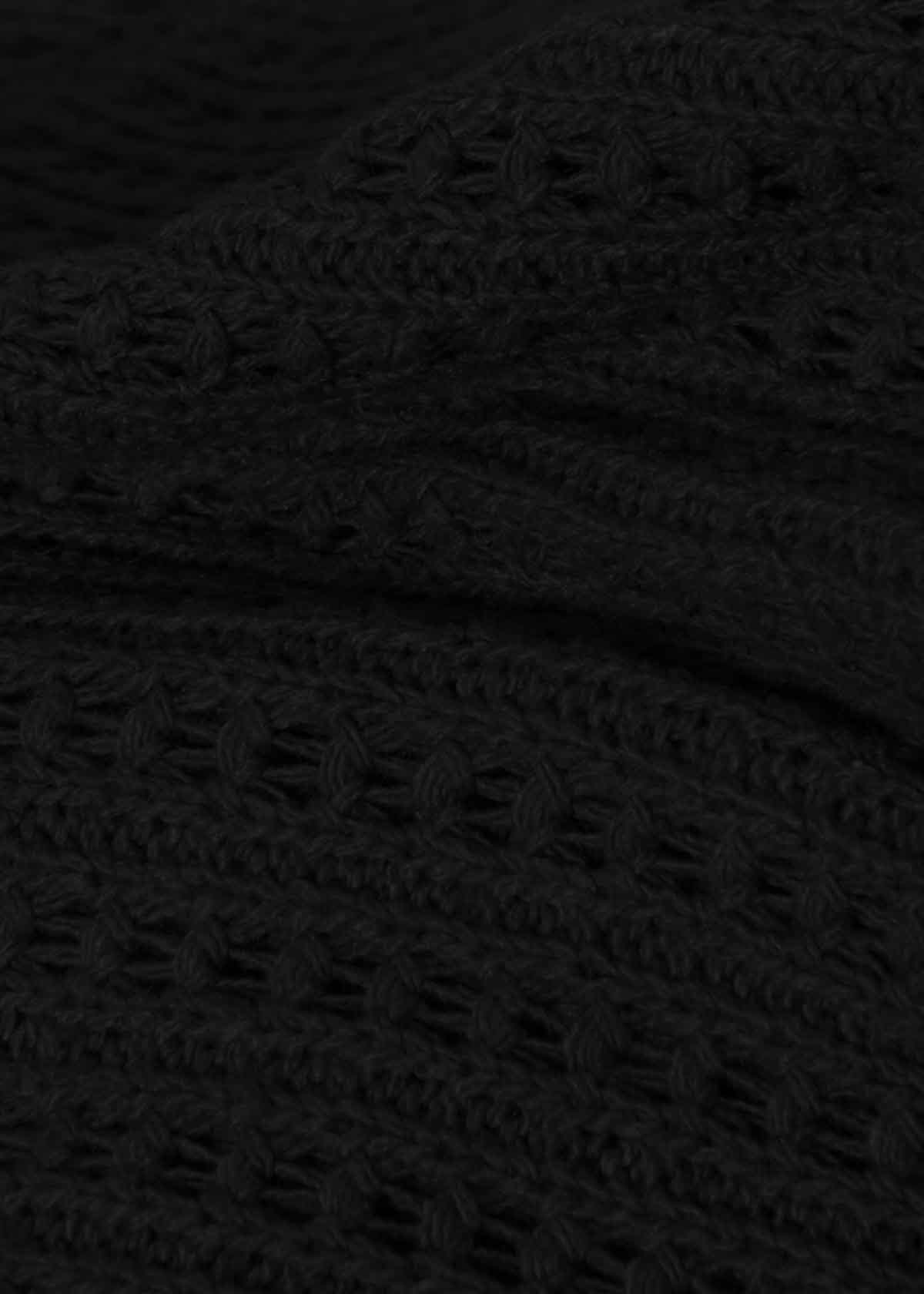 Black Open Weave Crew | Modern Menswear by yycbvcnbmmnbm