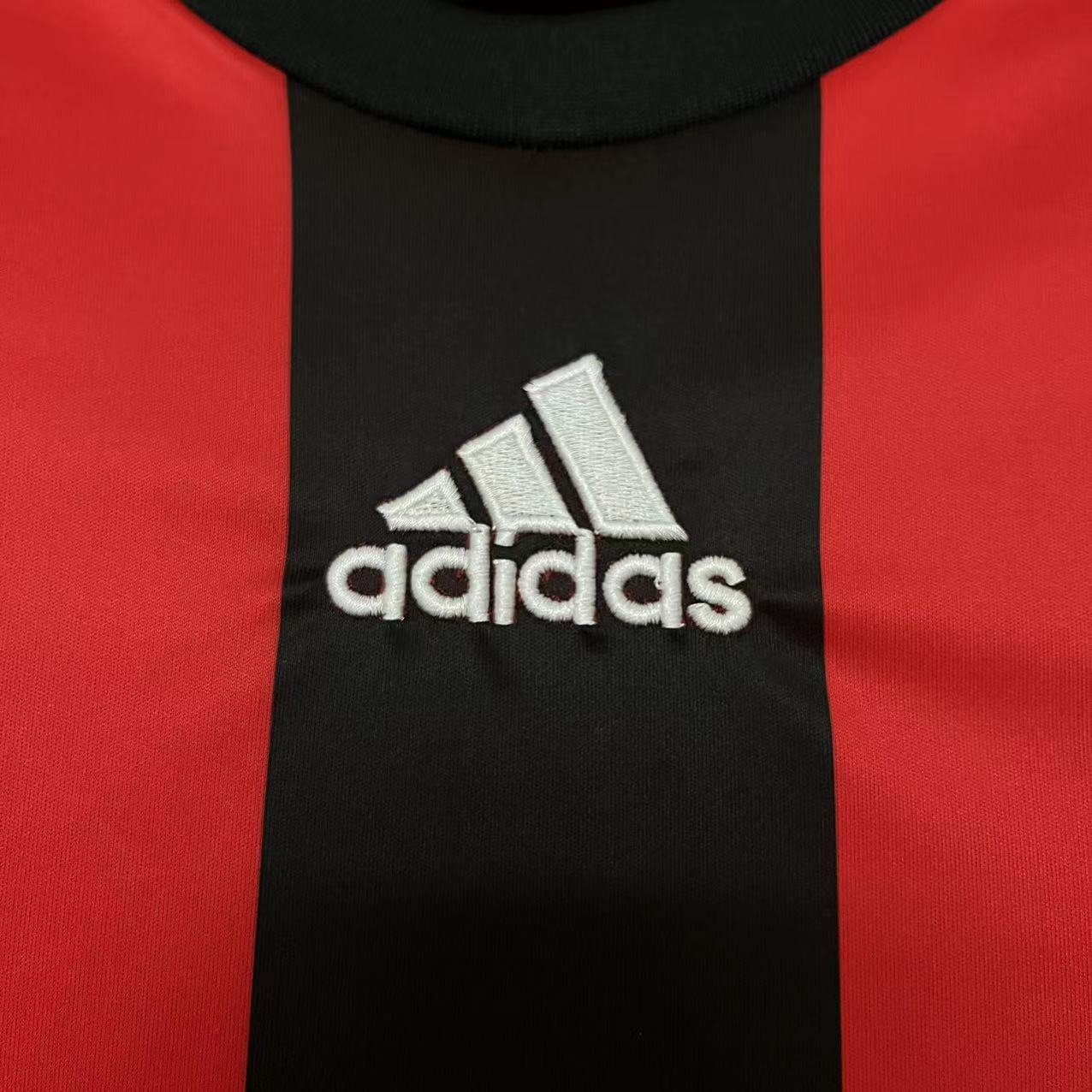 AlphaJersey-Retro AC Milan 2008-09 Home Long Sleeve Jersey