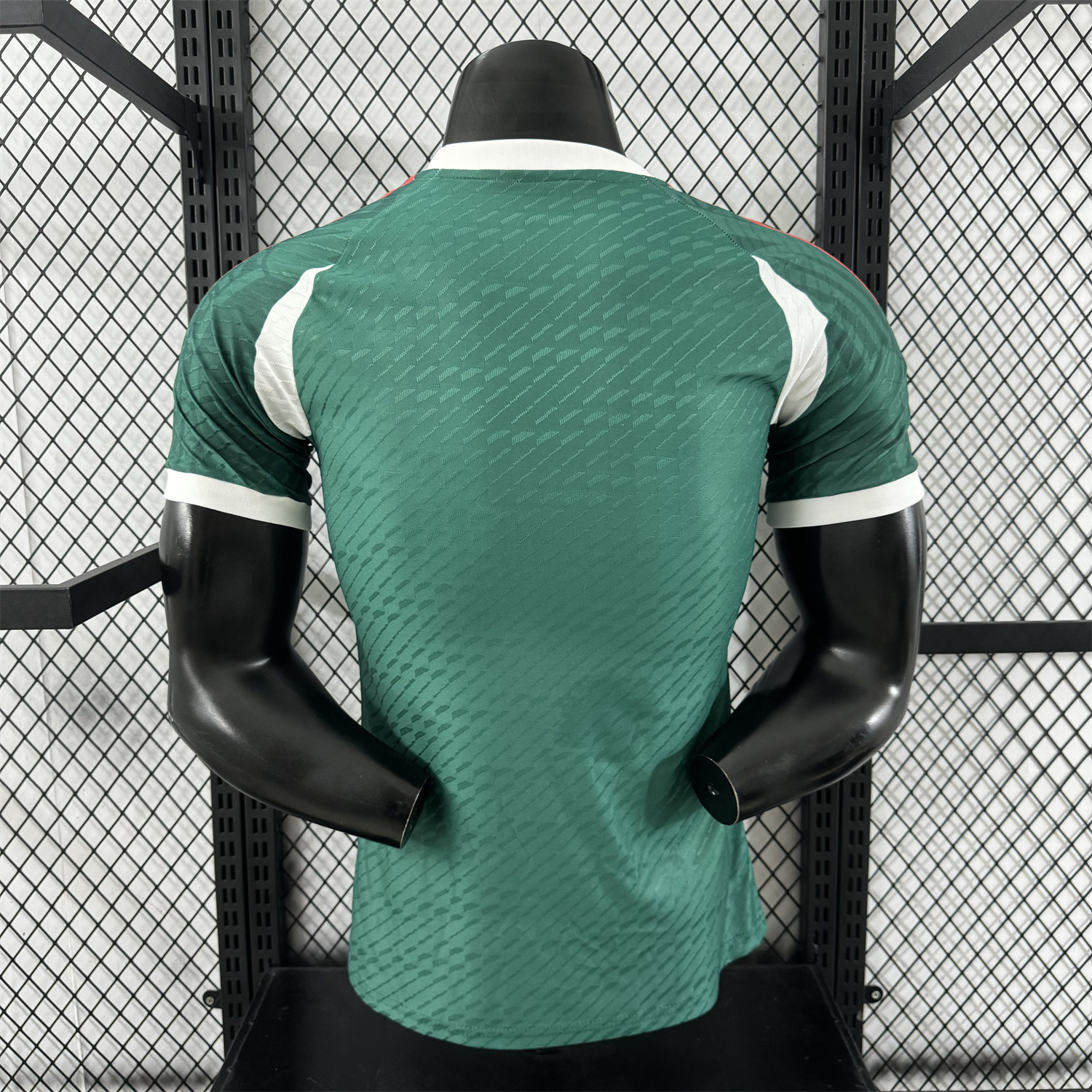 AlphaJersey-Mexico 25-26 Green Human Face Shaped Pattern Special Jersey - Player Version
