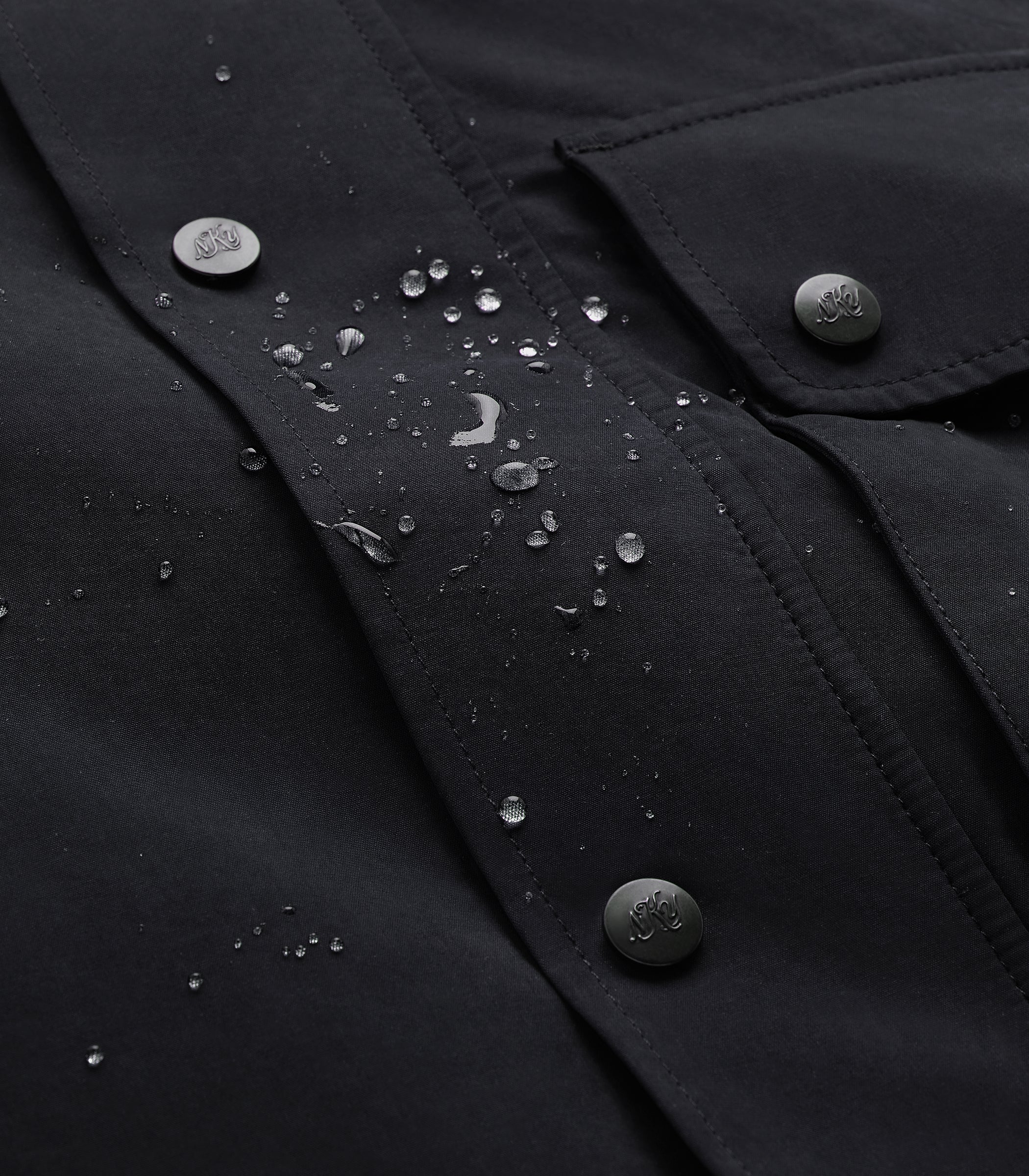 Bay Waxed Cotton & Nylon Jacket | Modern Menswear by yycbvcnbmmnbm