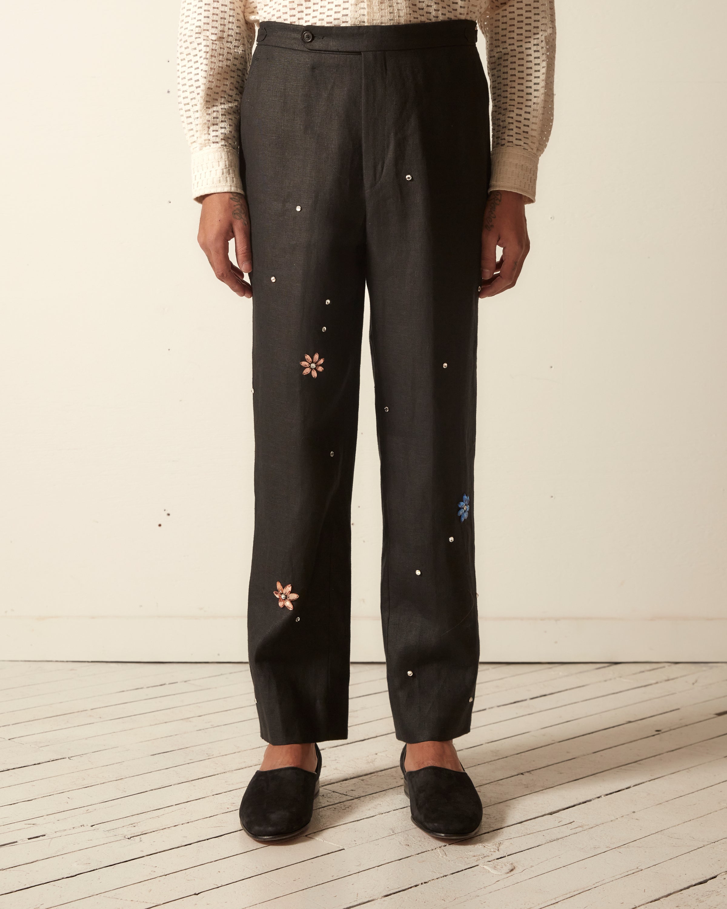 Flower Gem Trouser | Modern Menswear by yycbvcnbmmnbm
